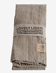 Lovely Linen - LOVELY NAPKIN (4-PACK) - linased ja puuvillased salvrätikud - natural beige - 0