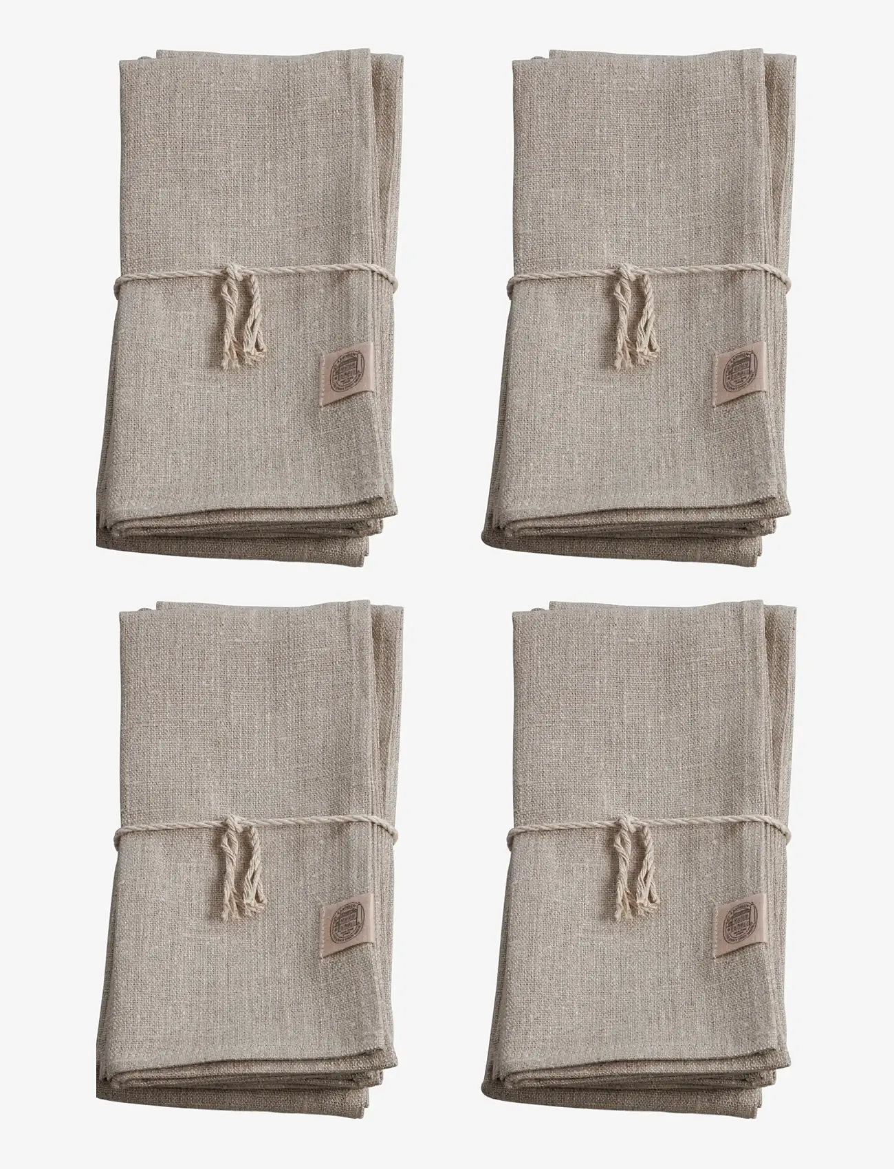 Lovely Linen - CLASSIC NAPKIN - lín- og bómullar servíettur - natural beige - 0