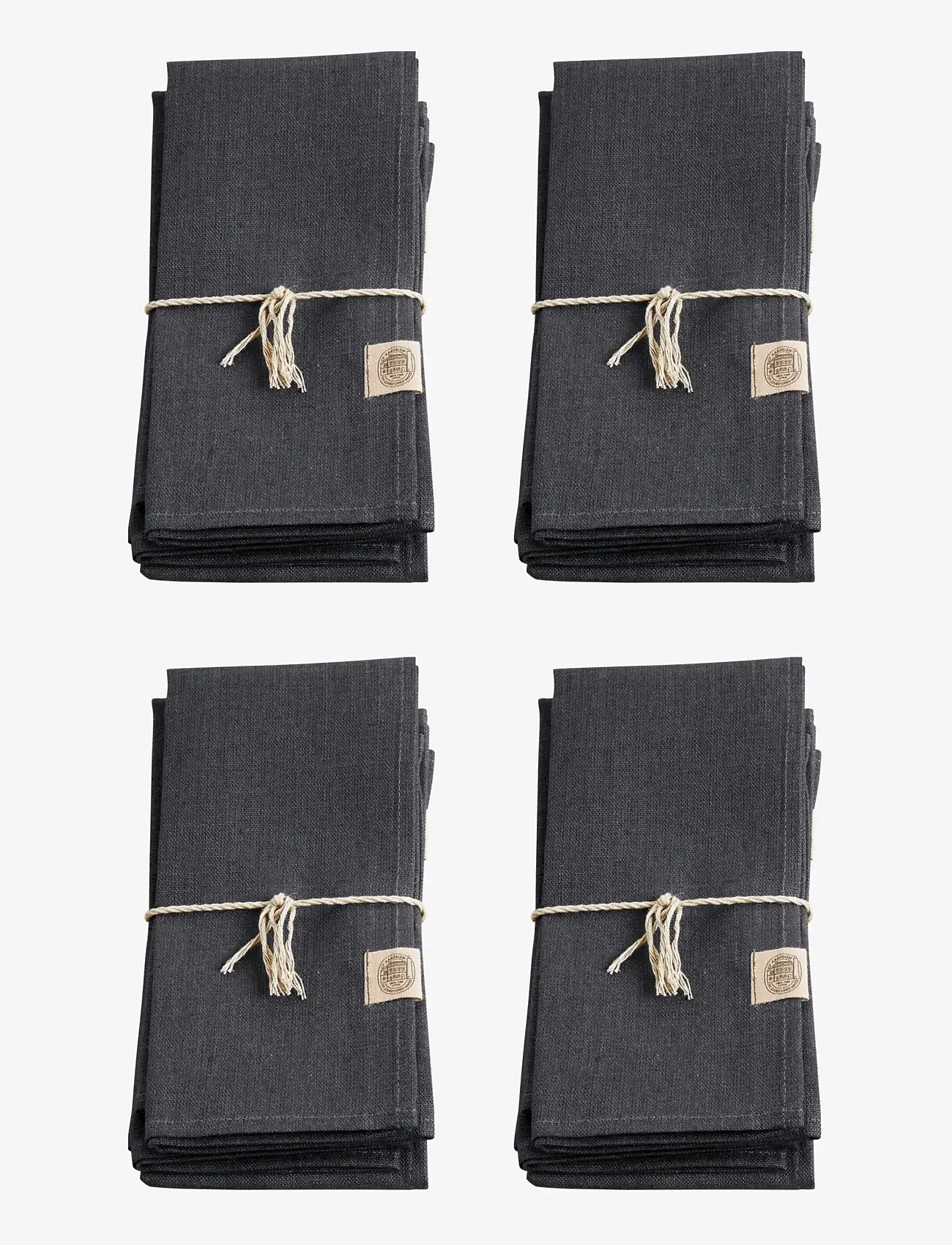 Lovely Linen - CLASSIC NAPKIN - tygservetter - dark grey - 0