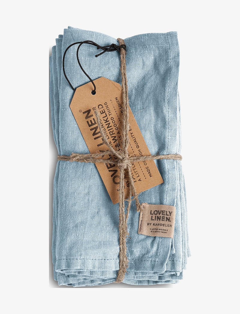 Lovely Linen - MISTY NAPKIN - stoffservietten - sky - 0