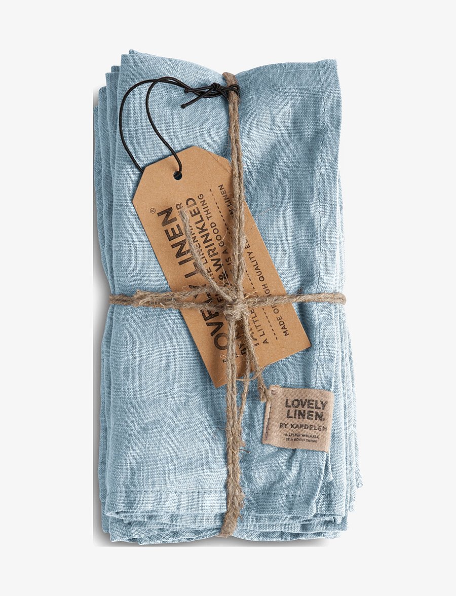 Lovely Linen - MISTY NAPKIN - stoffservietten - sky - 0