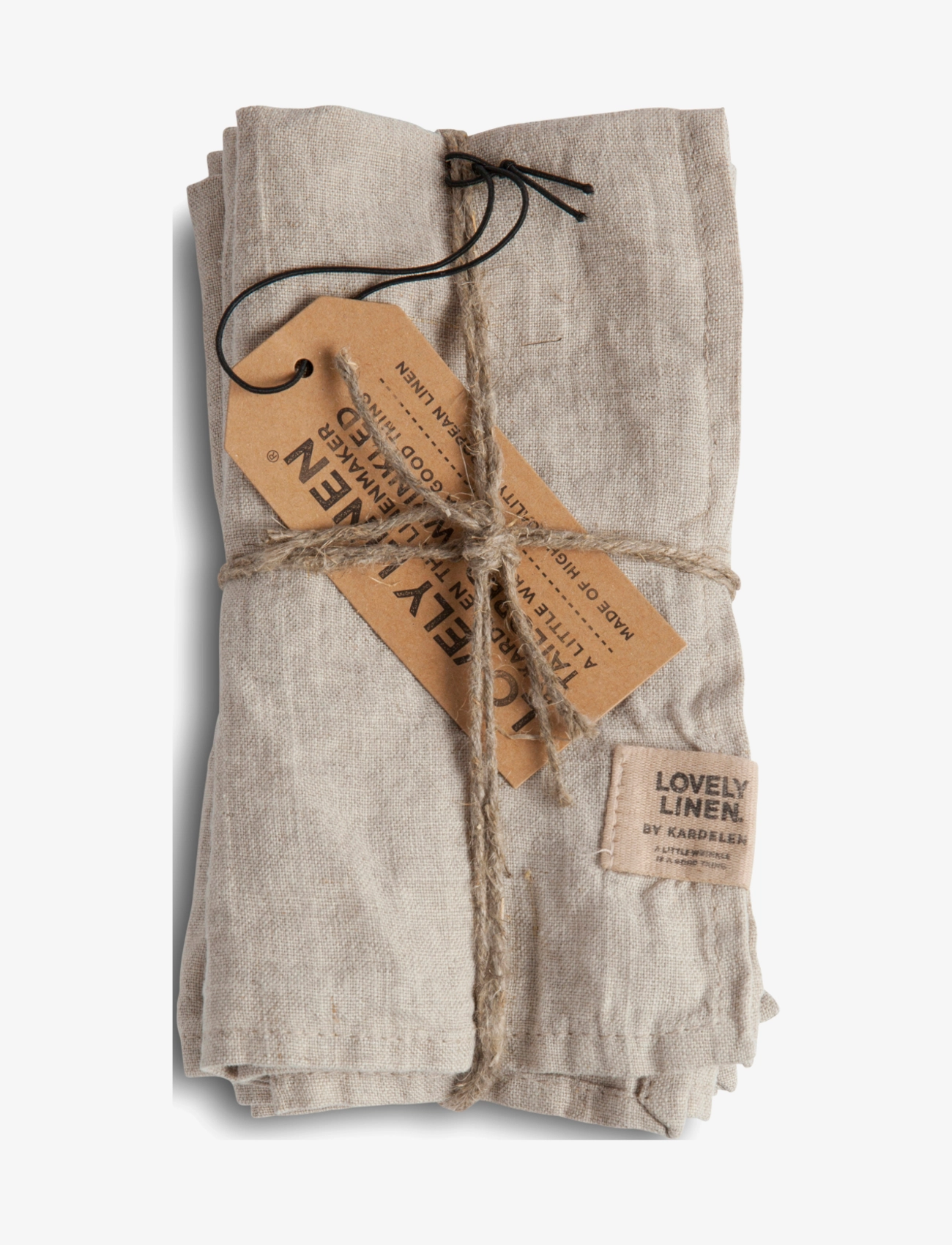 LOVELY LINEN Misty Servett Grau - 42X42CM - Unisex