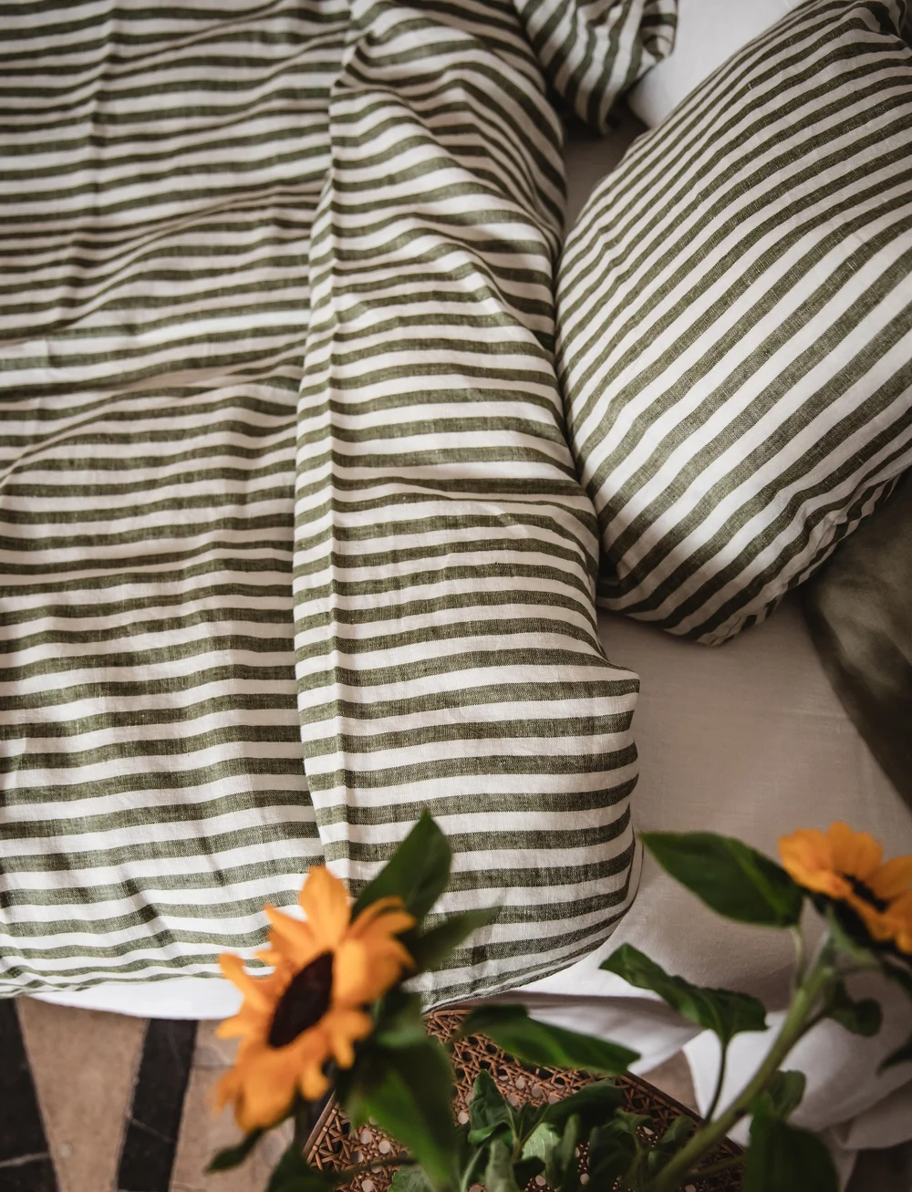 Lovely Linen - MISTY PILLOW CASE - køb efter pris - jeep green - 1