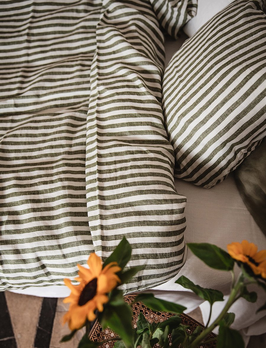 Lovely Linen - MISTY PILLOW CASE - kopfkissenbezüge - jeep green - 0