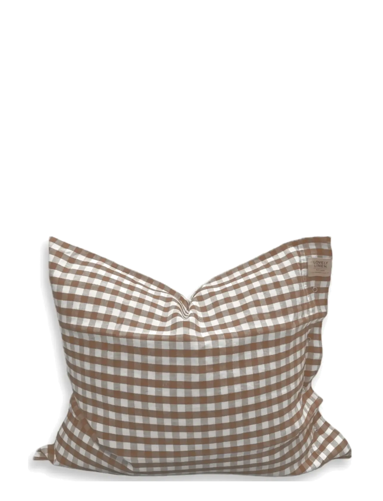 Lovely Linen Misty Pillow Case, Pudebetræk, Brun, Str: 50X60