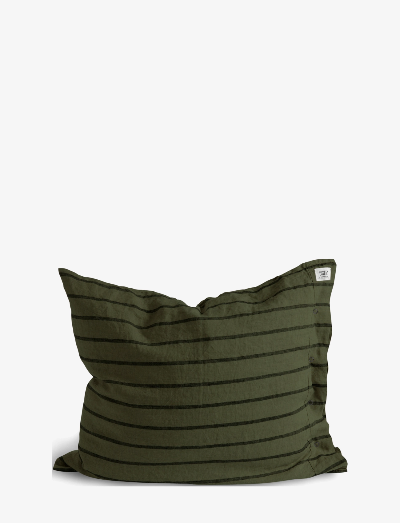 Lovely Linen MISTY PILLOW CASE - Pillow cases - STRIPE FOREST / green