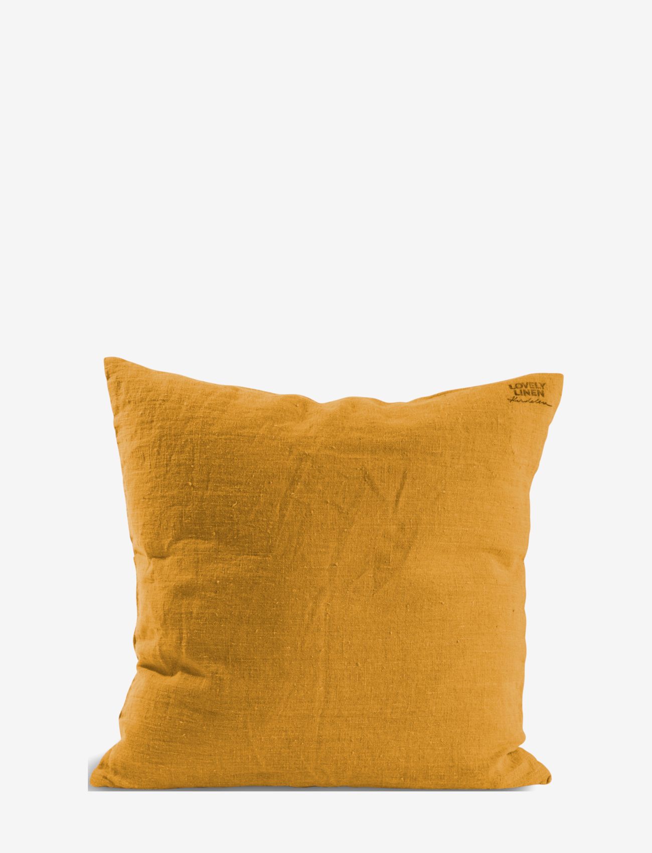 Lovely Linen Cushion Cover, 50X50 cm, Cushions & Blankets, Gelb - Covers, Homeware