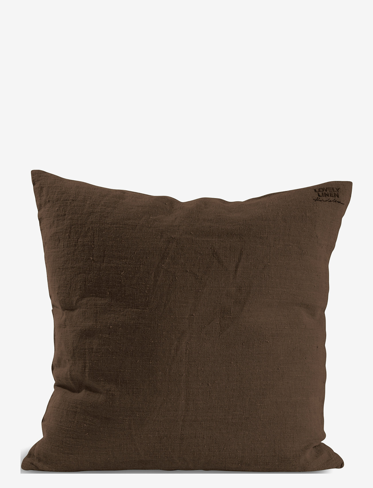 Lovely Linen - LOVELY CUSHION COVER - chocolate - 0
