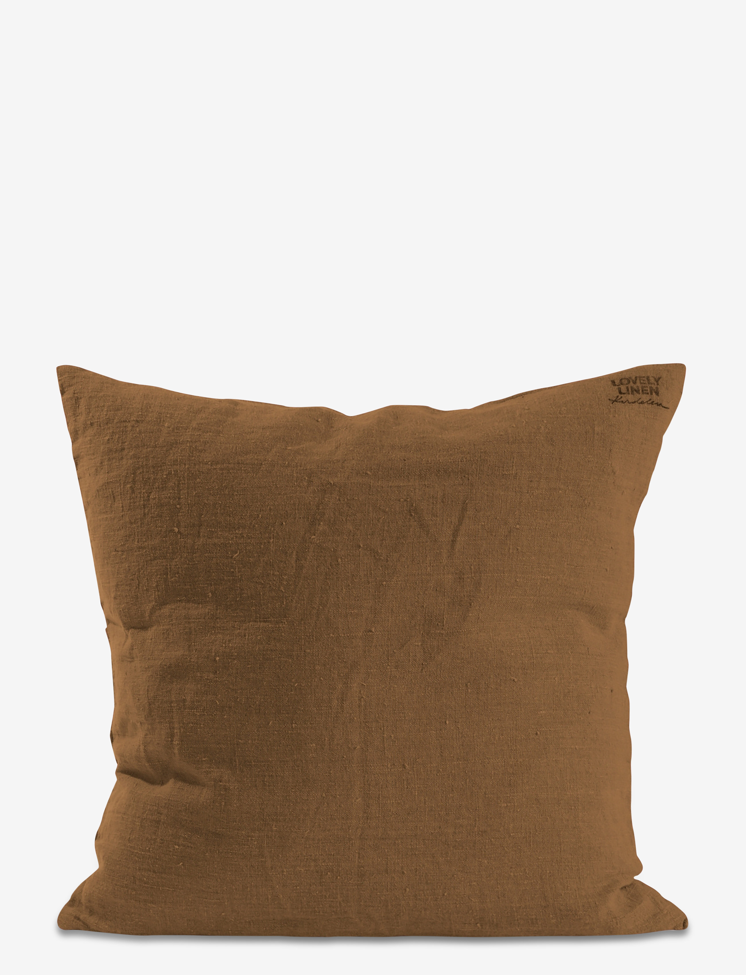 Lovely Linen Cushion Cover, 50X50 cm, Cushions & Blankets, Braun - Covers, Homeware