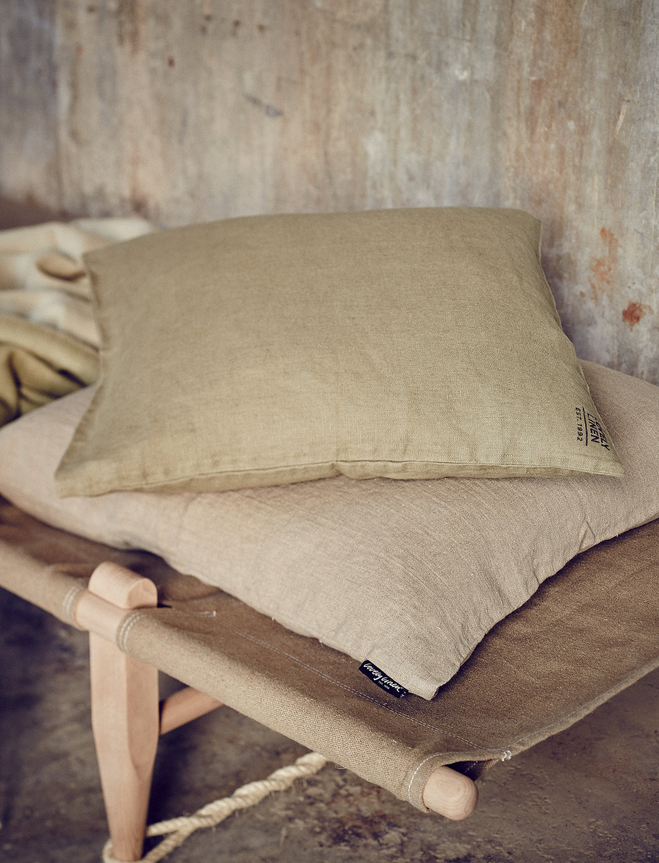 Lovely Linen Cushion Cover, 50X50 cm, Cushions & Blankets, Grün - Covers, Homeware