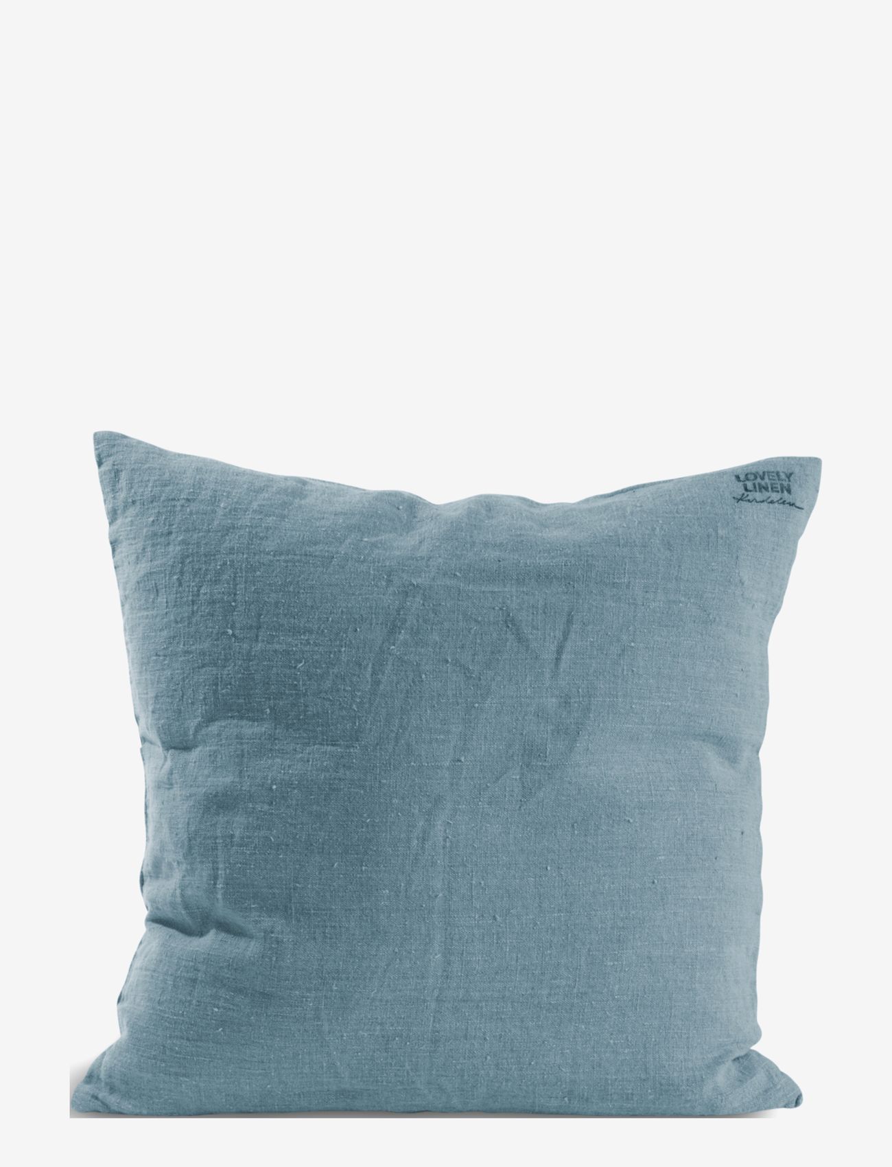 Lovely Linen - LOVELY CUSHION COVER - køb efter pris - dusty blue - 0