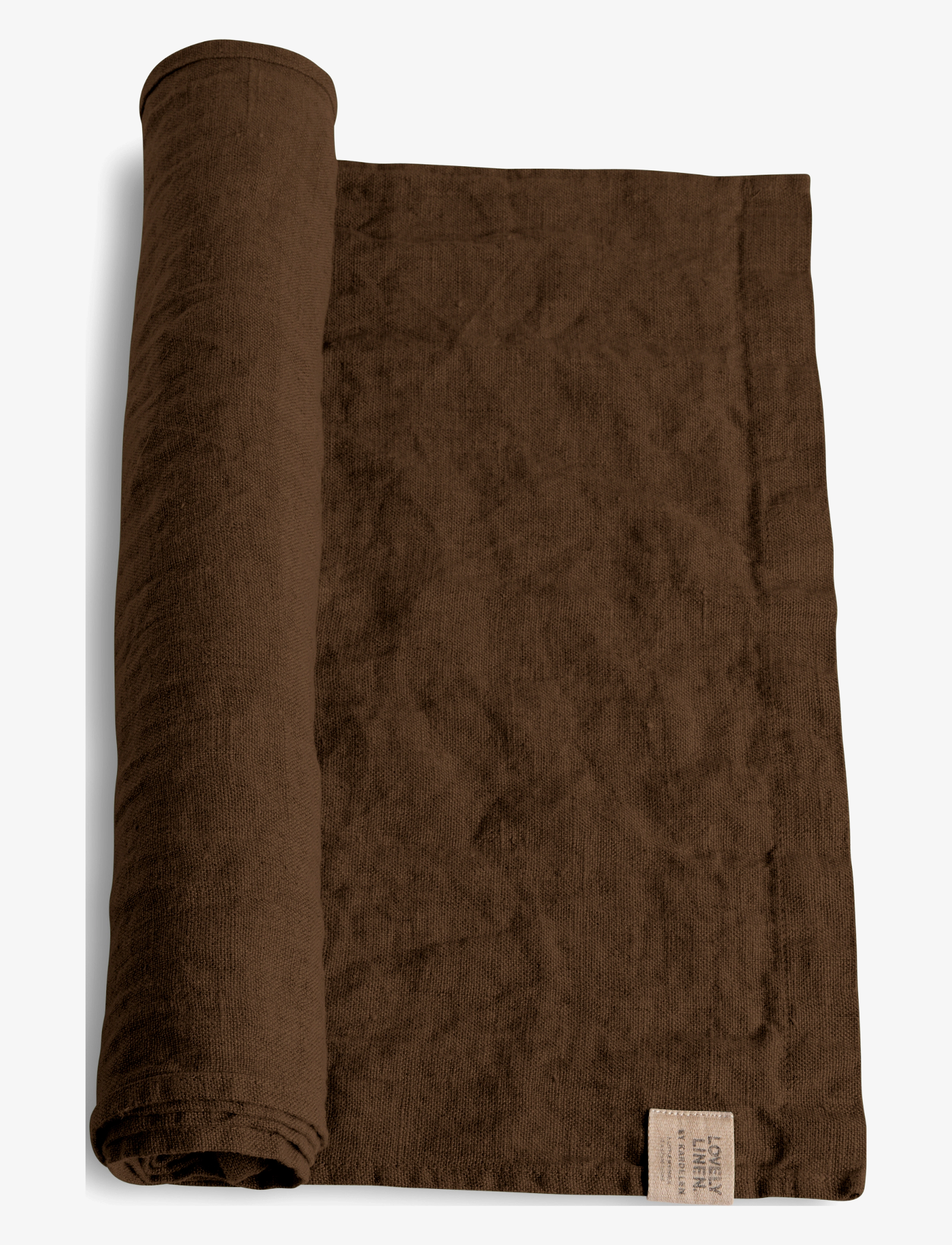 LOVELY LINEN Lovely Table Runner Braun - 47X150CM - Unisex