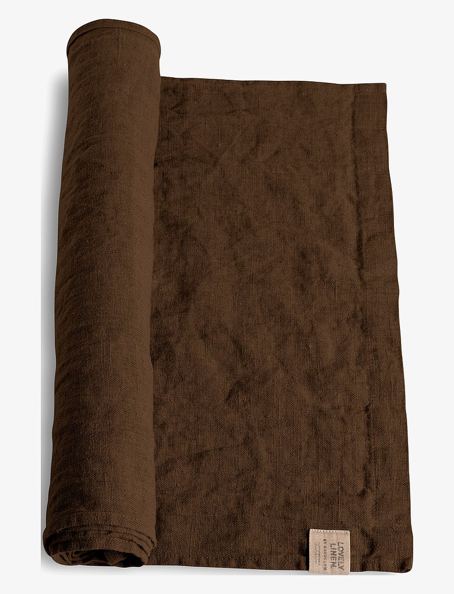 Lovely Linen - LOVELY TABLE RUNNER - madalaimad hinnad - chocolate - 0