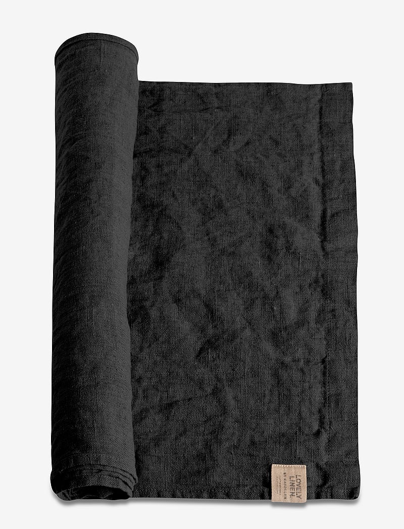 Lovely Linen - LOVELY TABLE RUNNER - galdauti un galda celiņi - dark grey - 0
