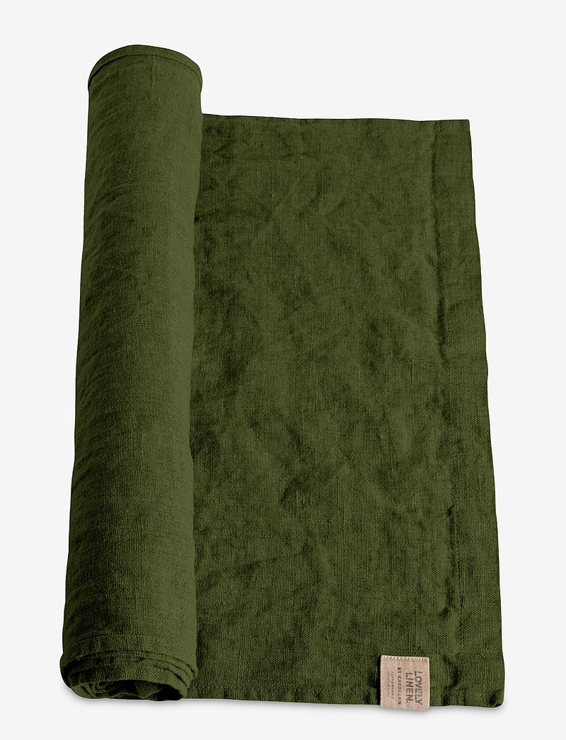 Lovely Linen - LOVELY TABLE RUNNER - duker & løpere - jeep green - 0