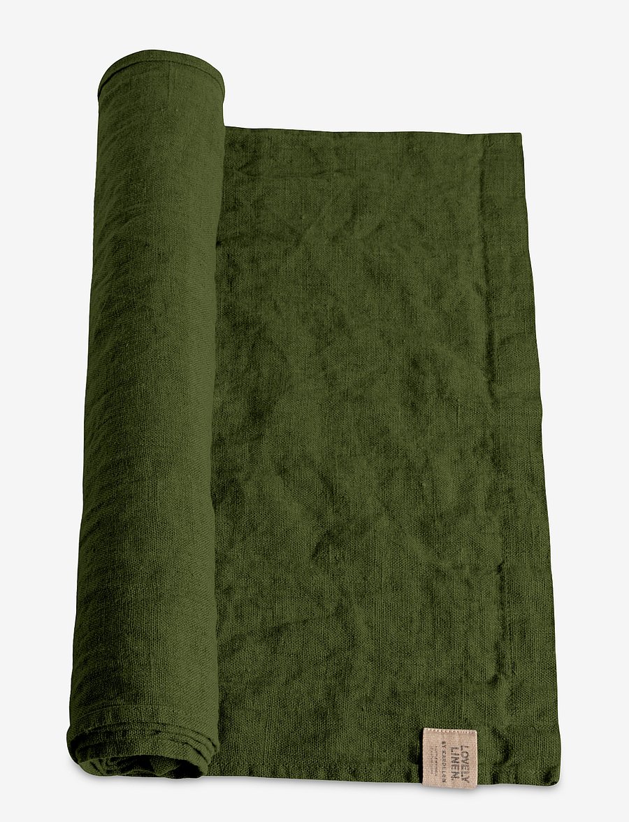 Lovely Linen - LOVELY TABLE RUNNER - madalaimad hinnad - jeep green - 0