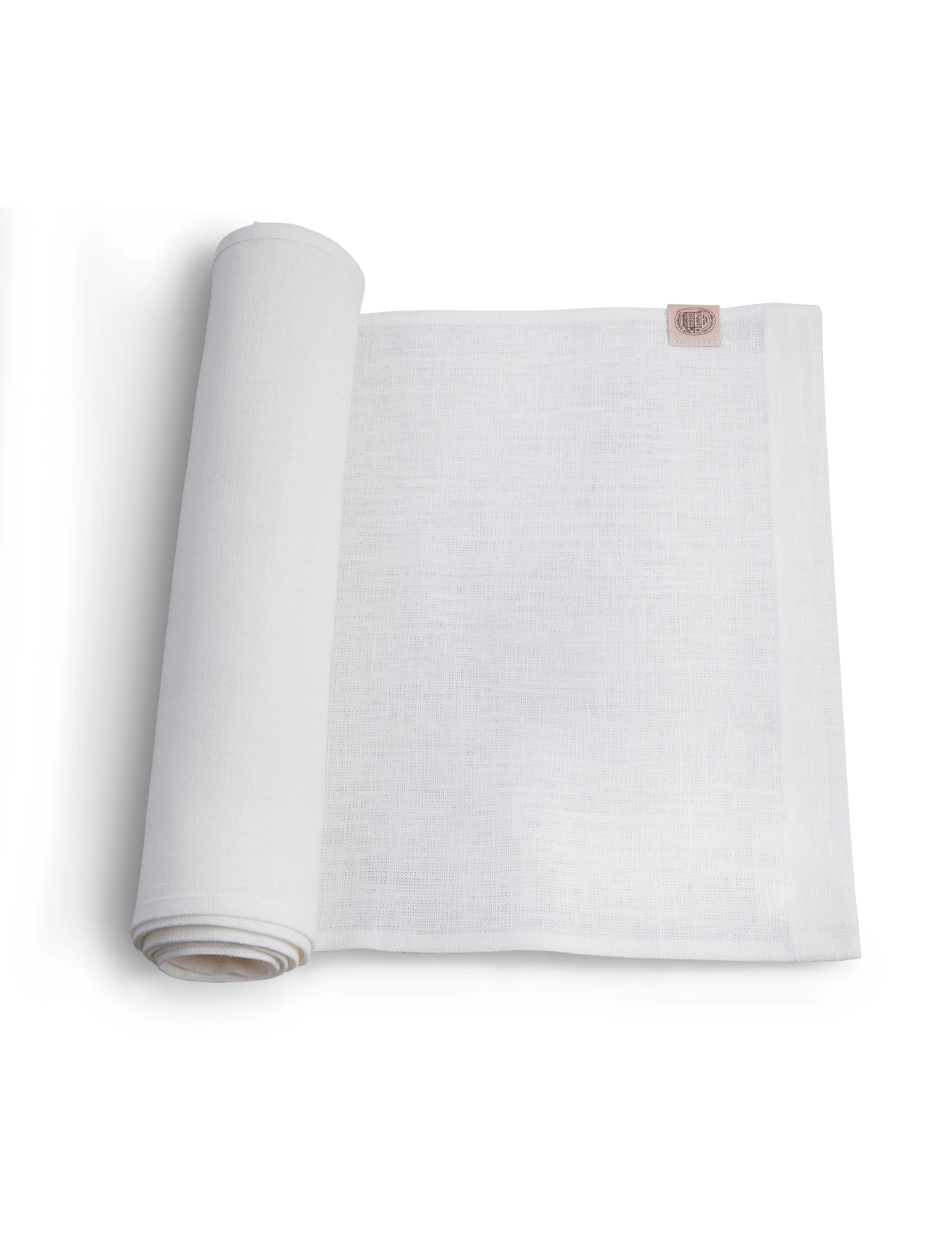 LOVELY LINEN Klassisch Table Runner Weiß - 47X150CM - Unisex
