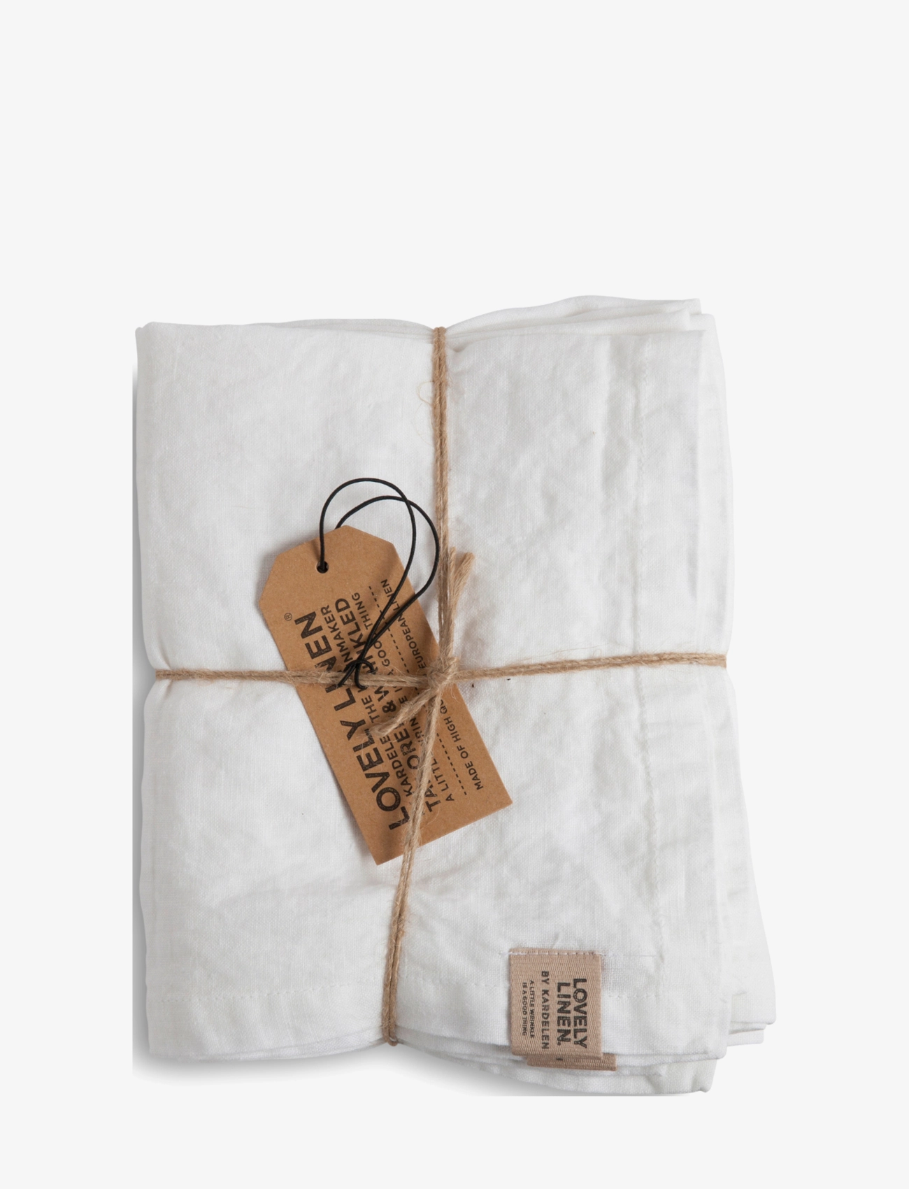 Lovely Linen Misty Løber, 45X150 cm, Kitchen Textiles, Weiß - Tablecloths & Table Runners, Homeware