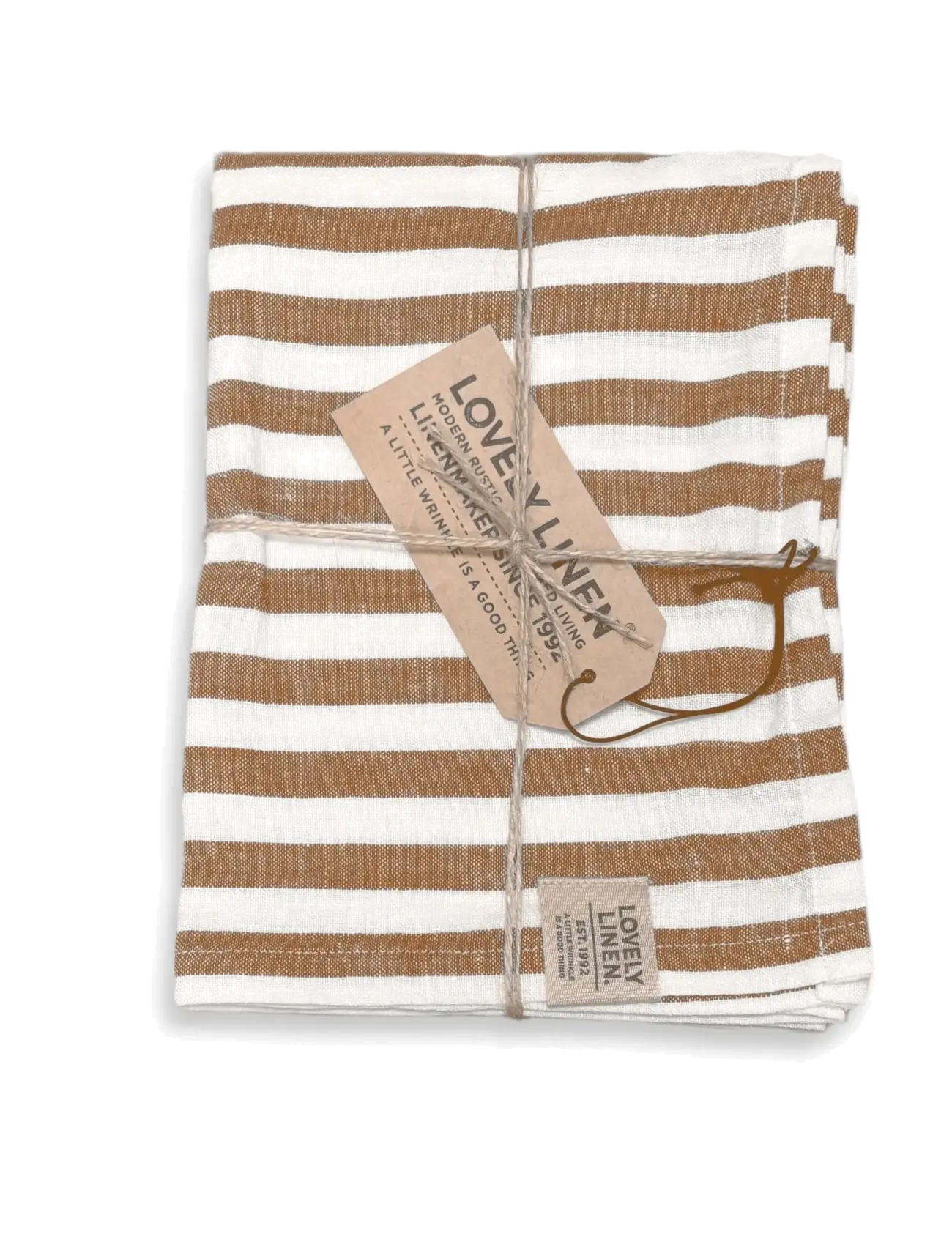 Lovely Linen Misty Table Runner, 47X150, Kitchen Textiles, Braun - Tablecloths & Runners, Homeware