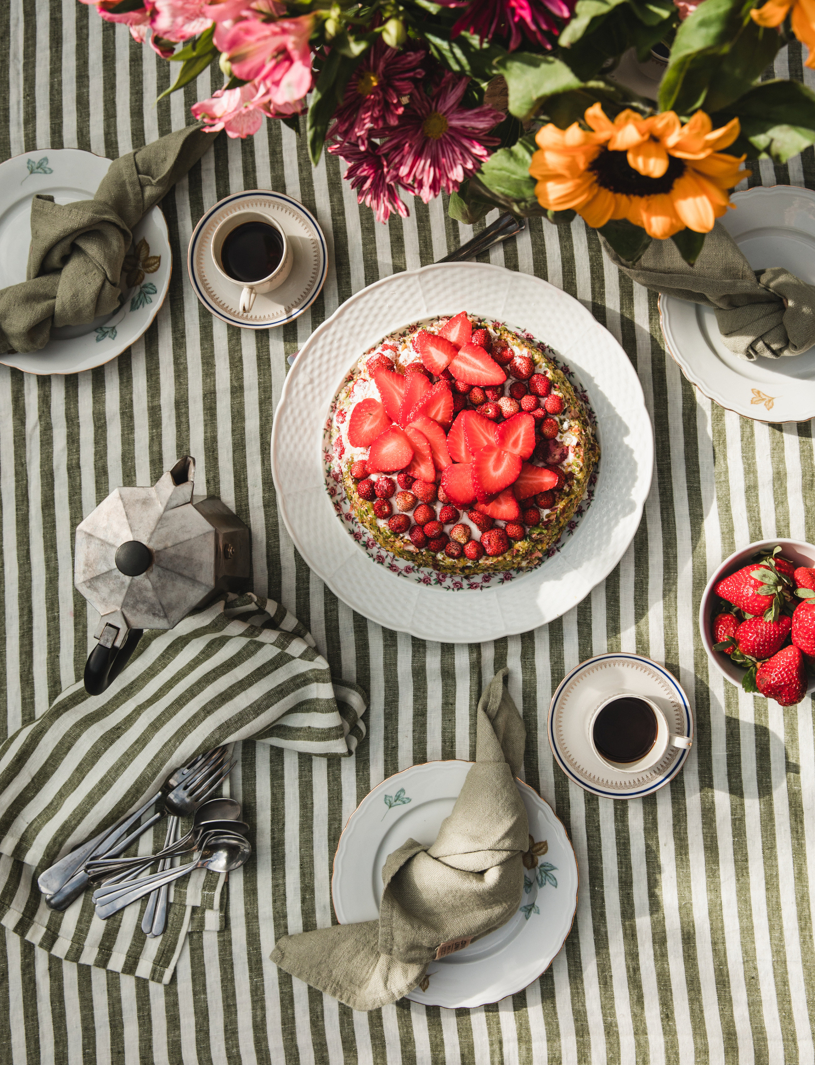Lovely Linen Misty Duk, 145X250 cm, Kitchen Textiles, Grün - Tablecloths & Table Runners, Homeware