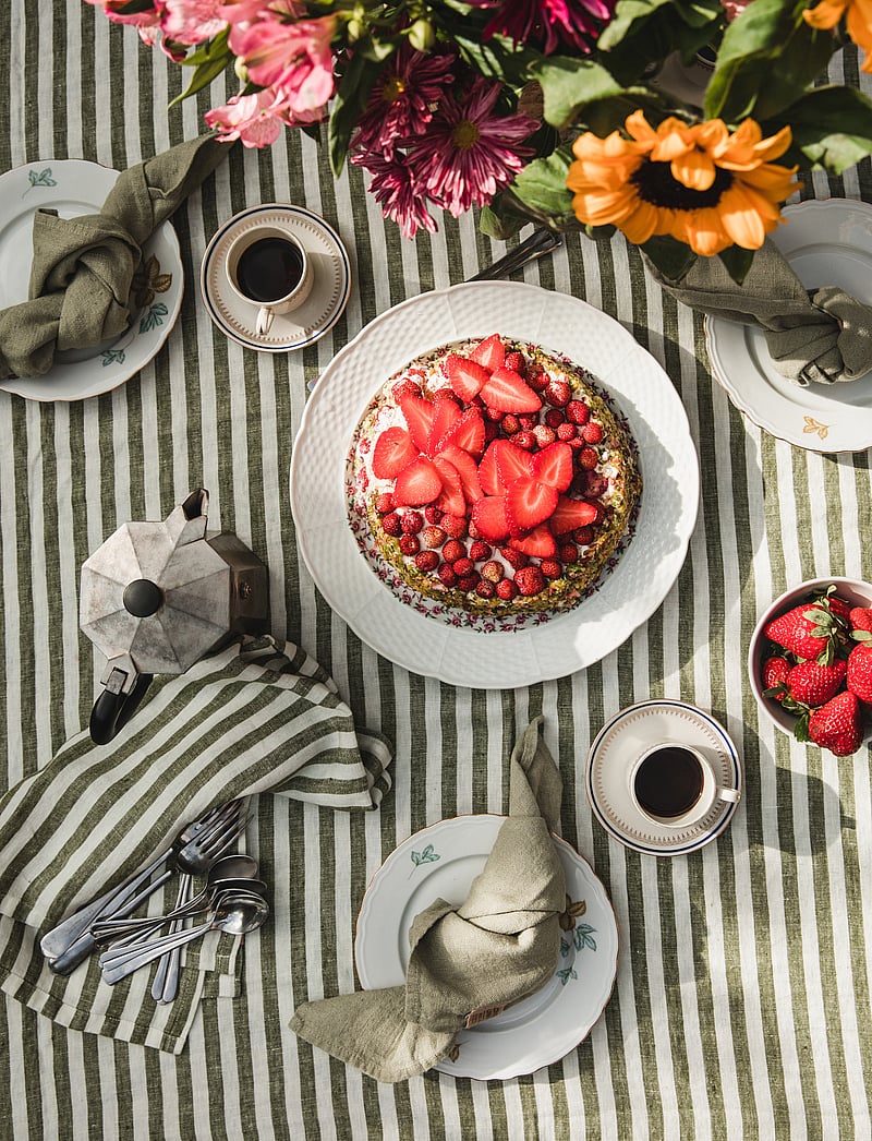 Lovely Linen - MISTY TABLECLOTH - køb efter pris - jeep green - 1