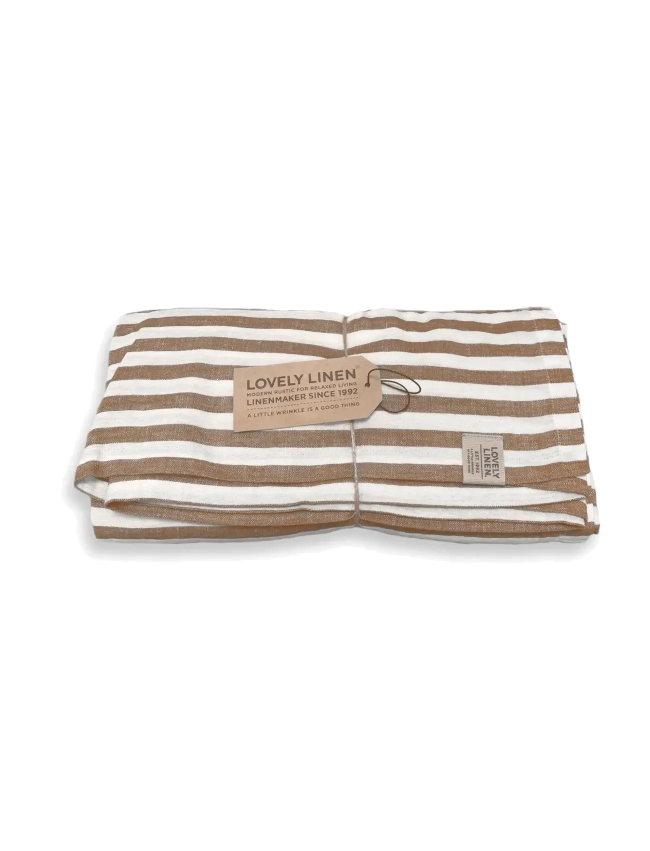 Lovely Linen Misty Tablecloth, 145X250, Kitchen Textiles, Braun - Tablecloths & Table Runners, Homeware