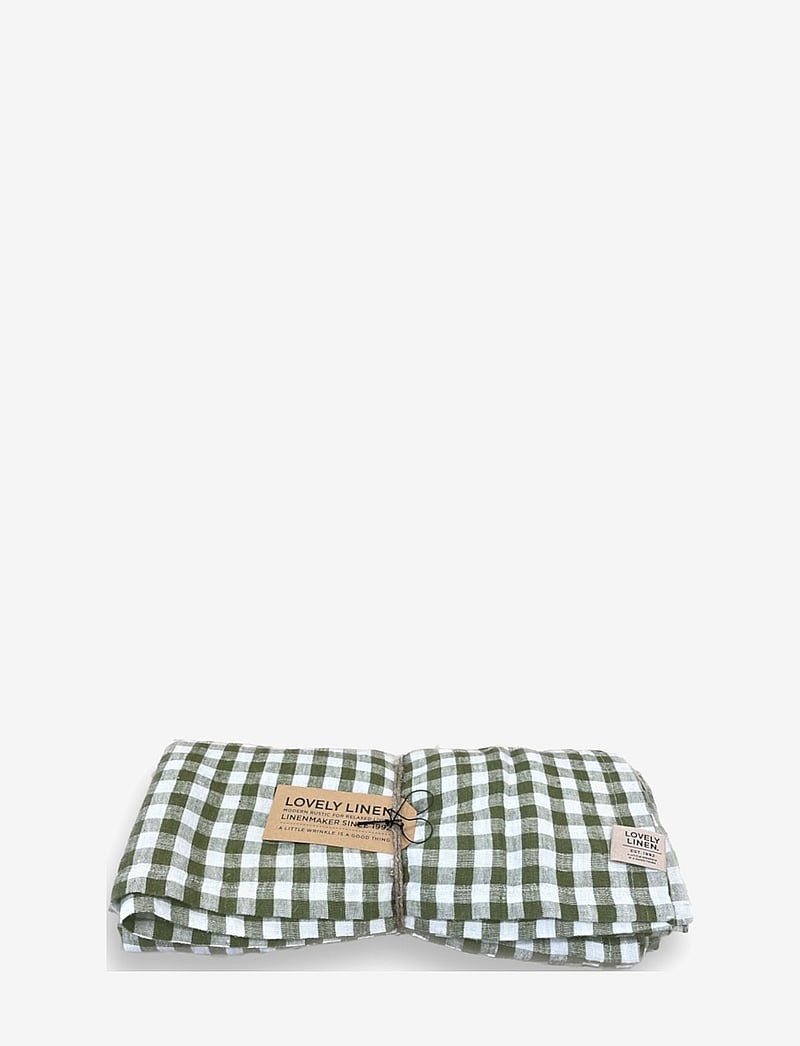 Lovely Linen - MISTY TABLECLOTH - tischdecken & tischläufer - jeep green - 0