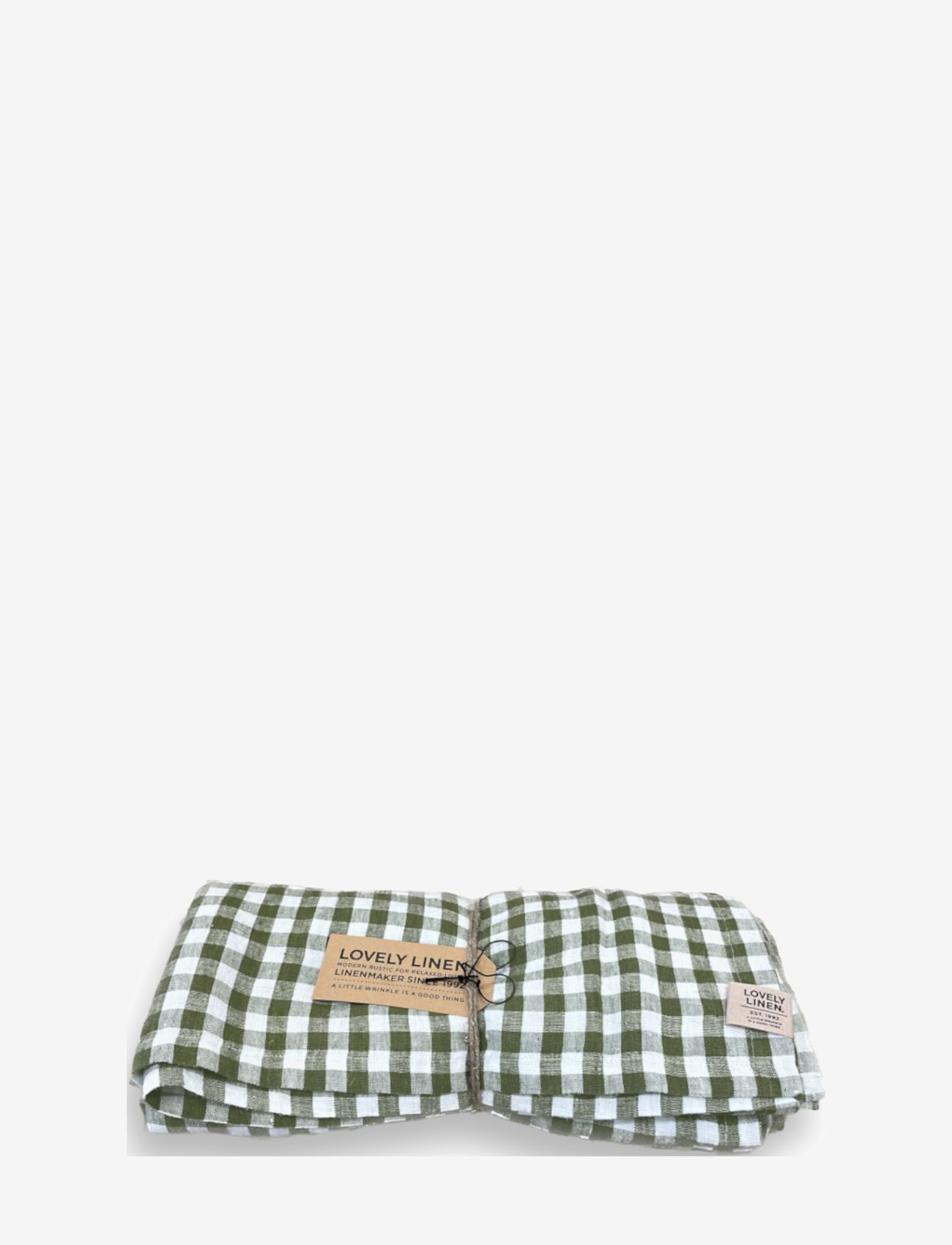 Lovely Linen MISTY DUK - Tekstiler - JEEP GREEN / green