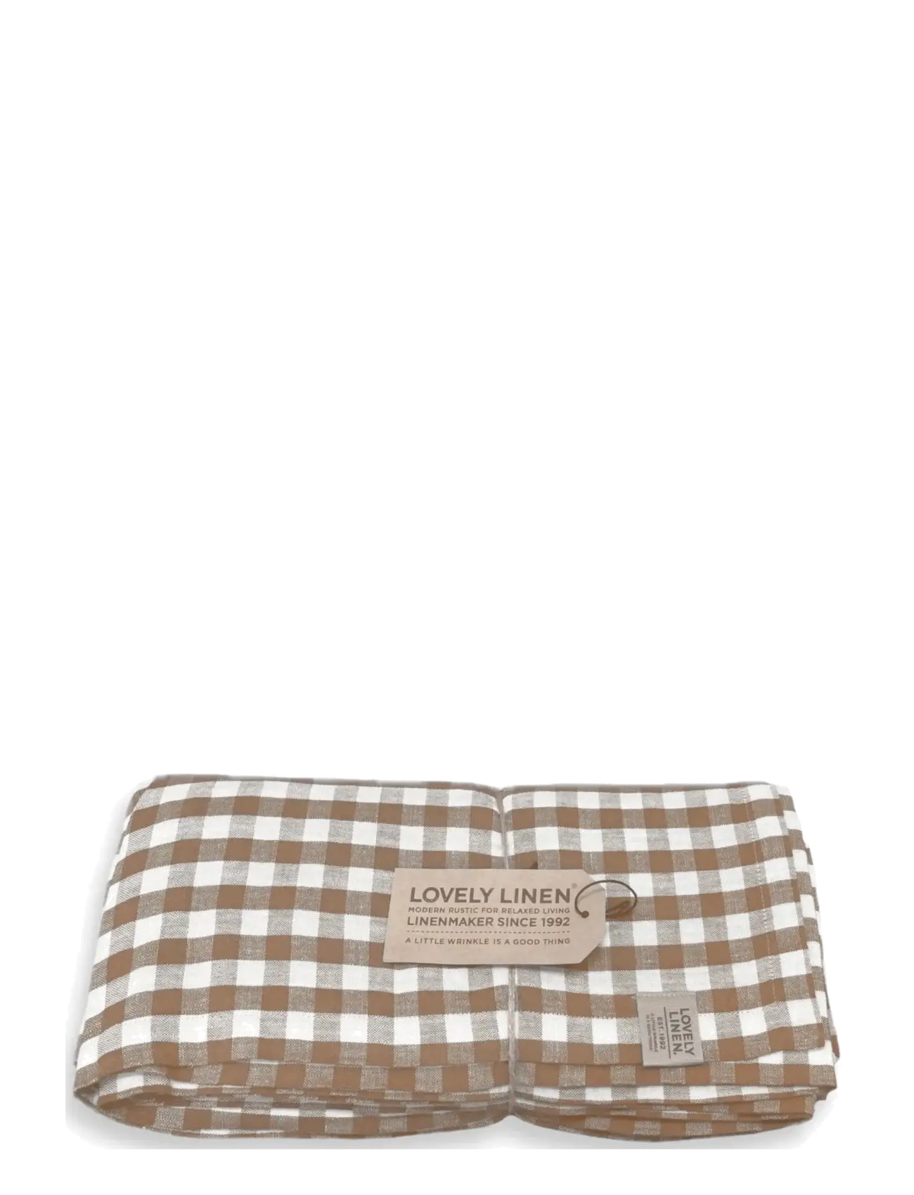 LOVELY LINEN Misty Tablecloth Braun - 145X300 - Unisex