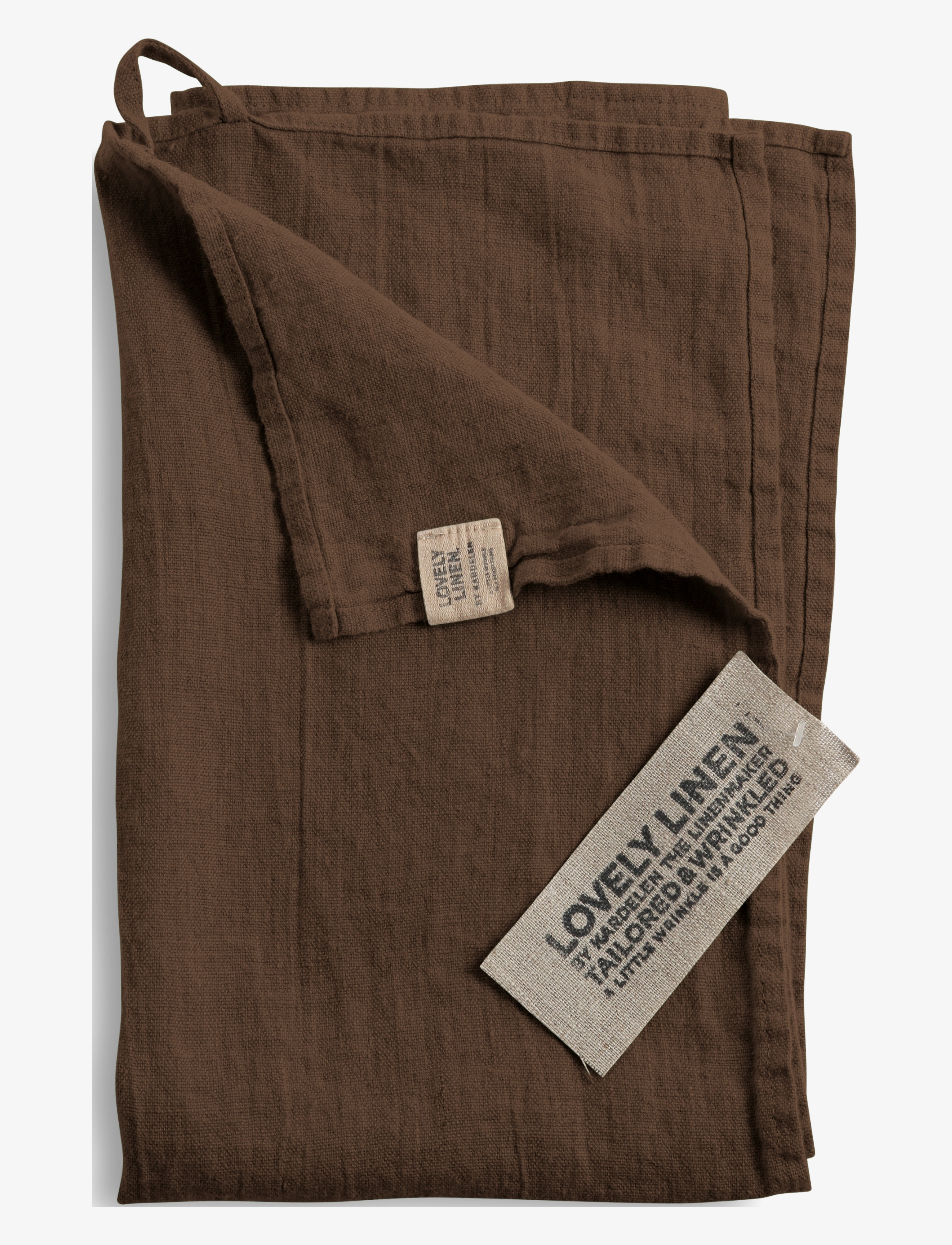 Lovely Linen Lovely Kitchen Towel, Kitchen Håndklæde, Brun, Str: 45X70CM