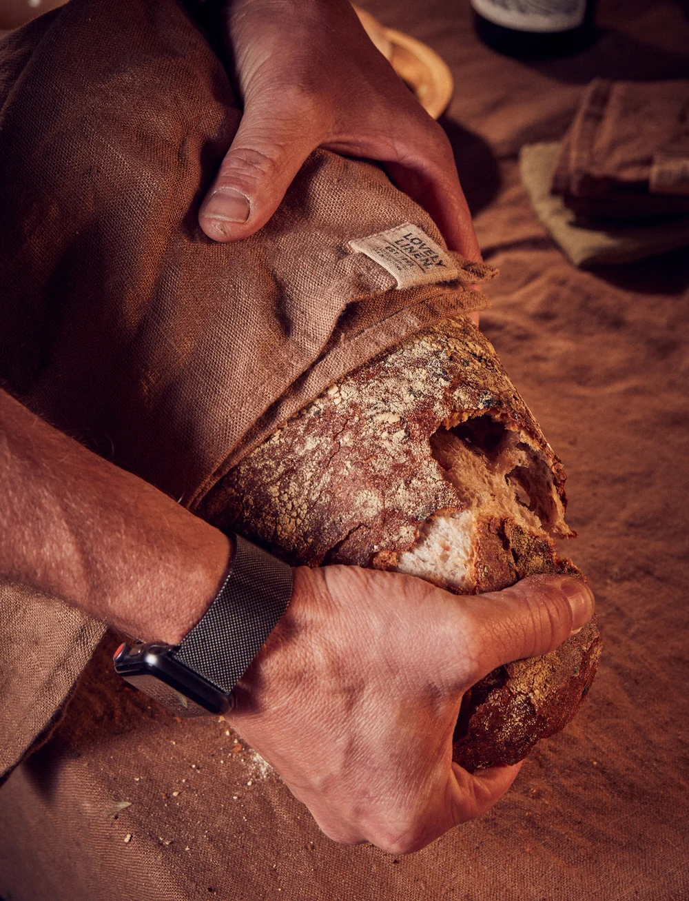 Lovely Linen - LOVELY KITCHEN TOWEL - köp efter pris - almond - 1