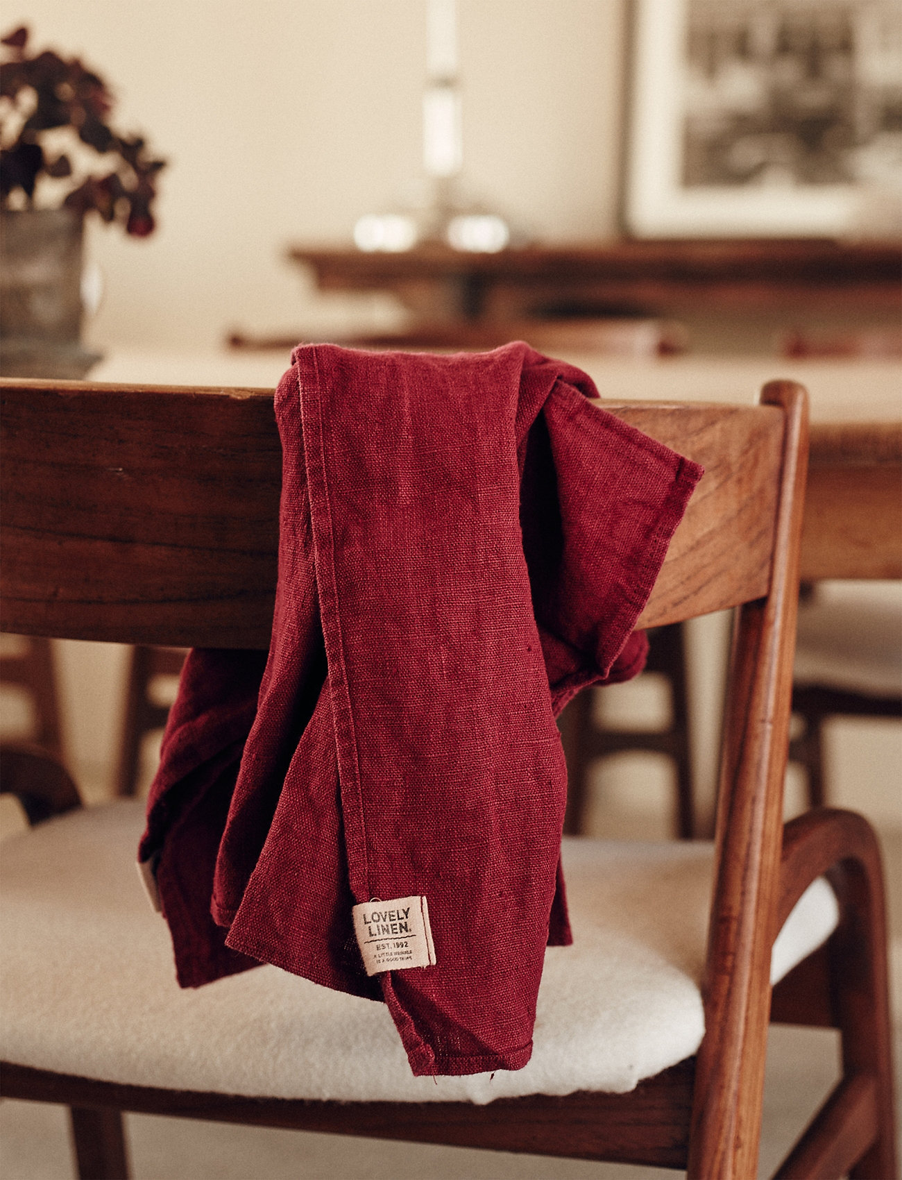 Lovely Linen - LOVELY KITCHEN TOWEL - de laveste prisene - cabernet - 1