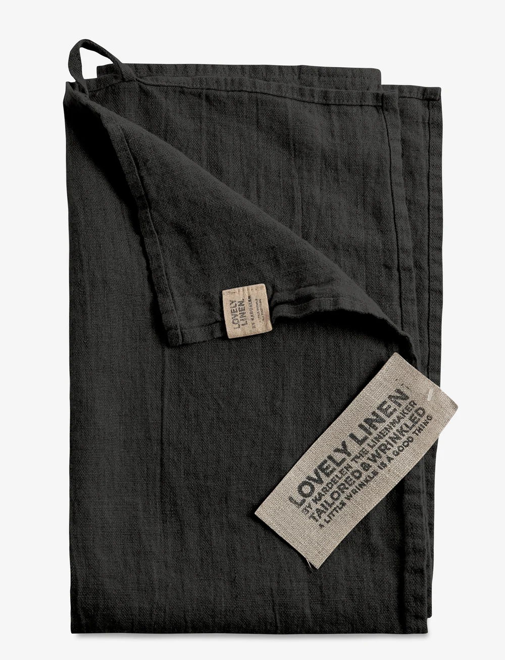 Lovely Linen - LOVELY KITCHEN TOWEL - köögirätikud - dark grey - 0