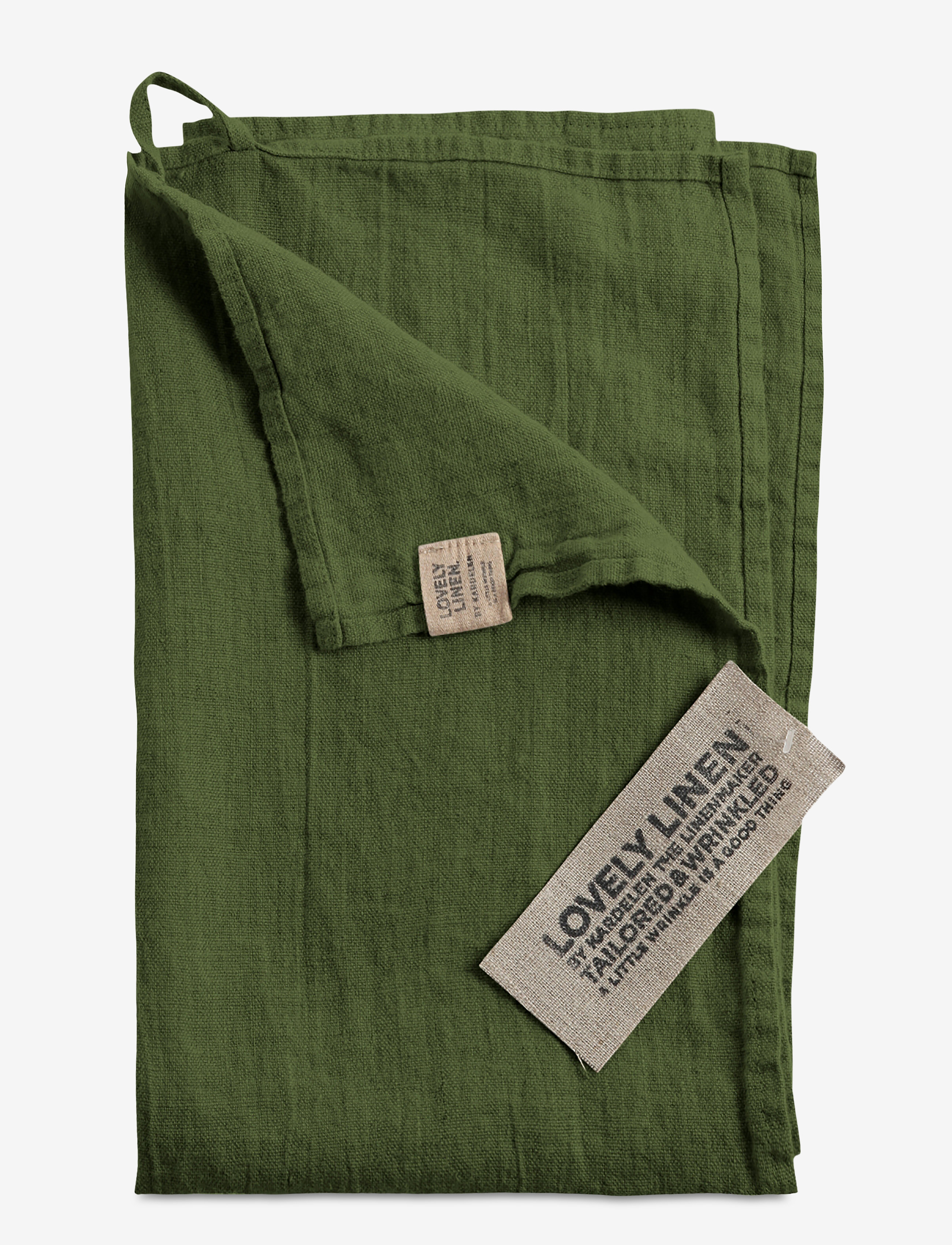 Lovely Linen Lovely Kitchen Towel, Kitchen Håndklæde, Grøn, Str: 45X70CM