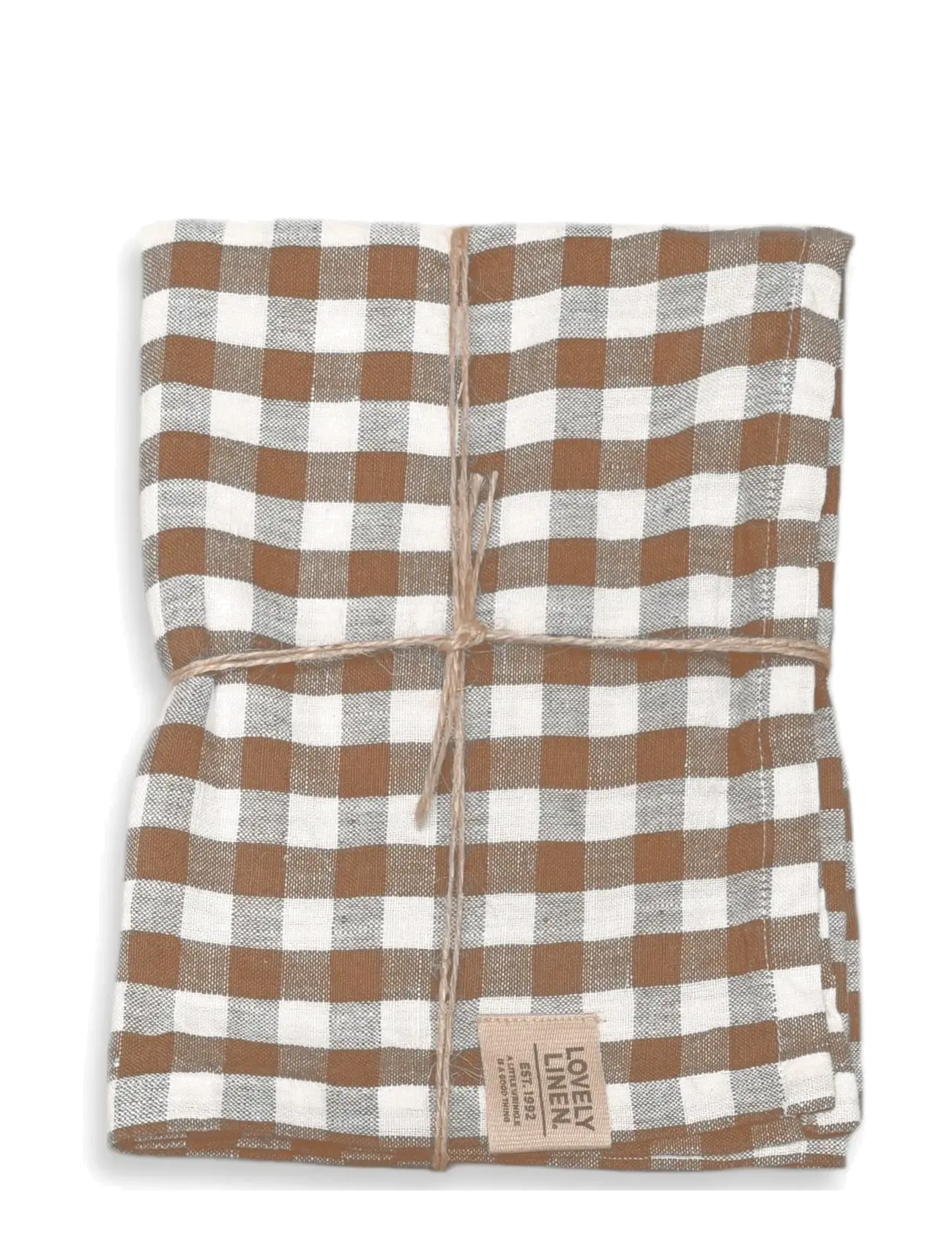 Lovely Linen Misty Kitchen Towel, Kitchen Håndklæde, Brun, Str: 45X70
