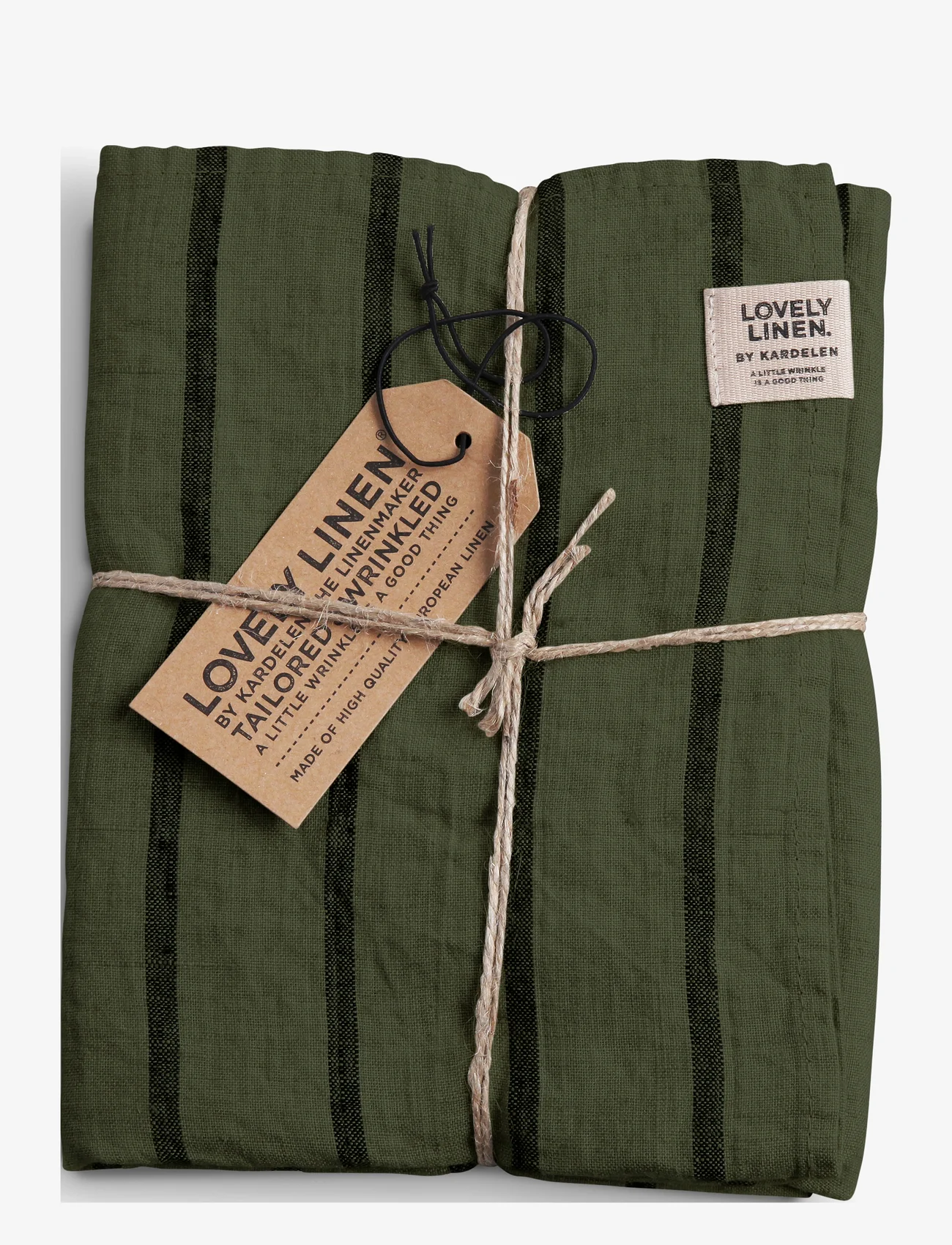 Lovely Linen - MISTY TOWEL - alhaisimmat hinnat - stripe forest - 0