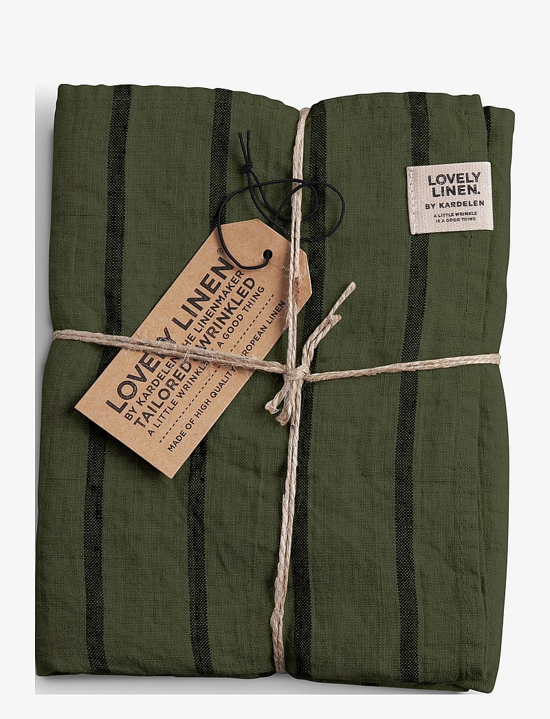Lovely Linen - MISTY TOWEL - osta hinna alusel - stripe forest - 0