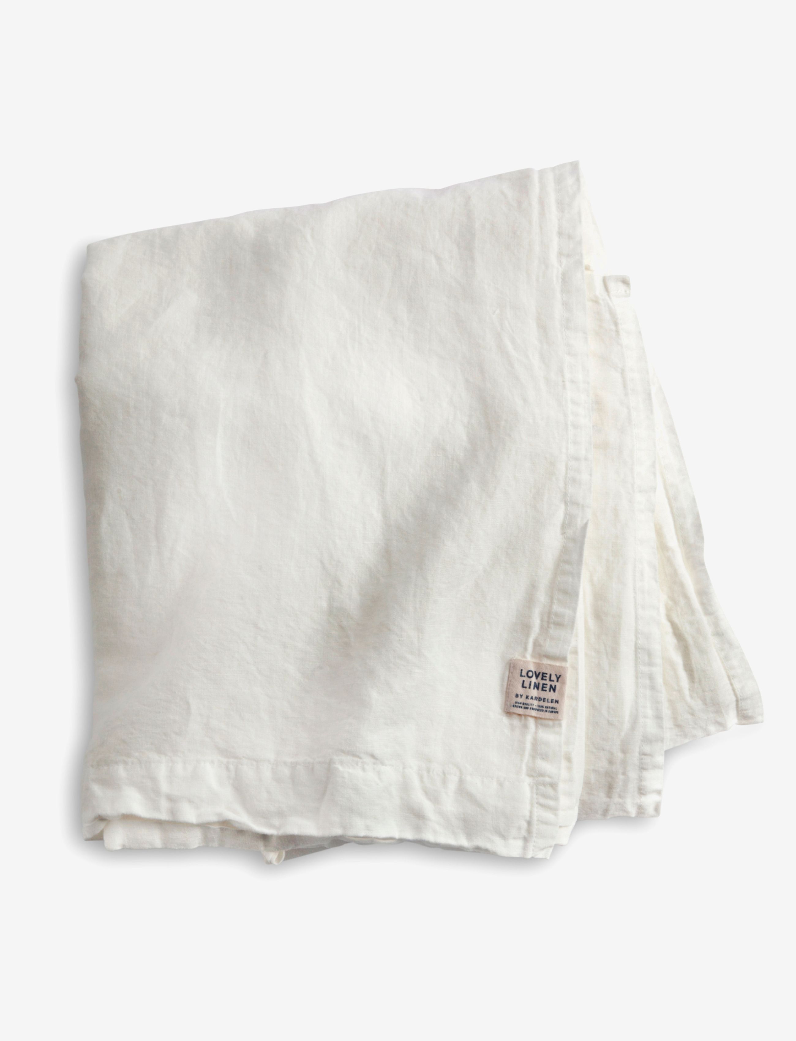 Lovely Linen Heaven Bed Sheet, 260X260 cm, Bedtextiles, Weiß - Sheets, Homeware