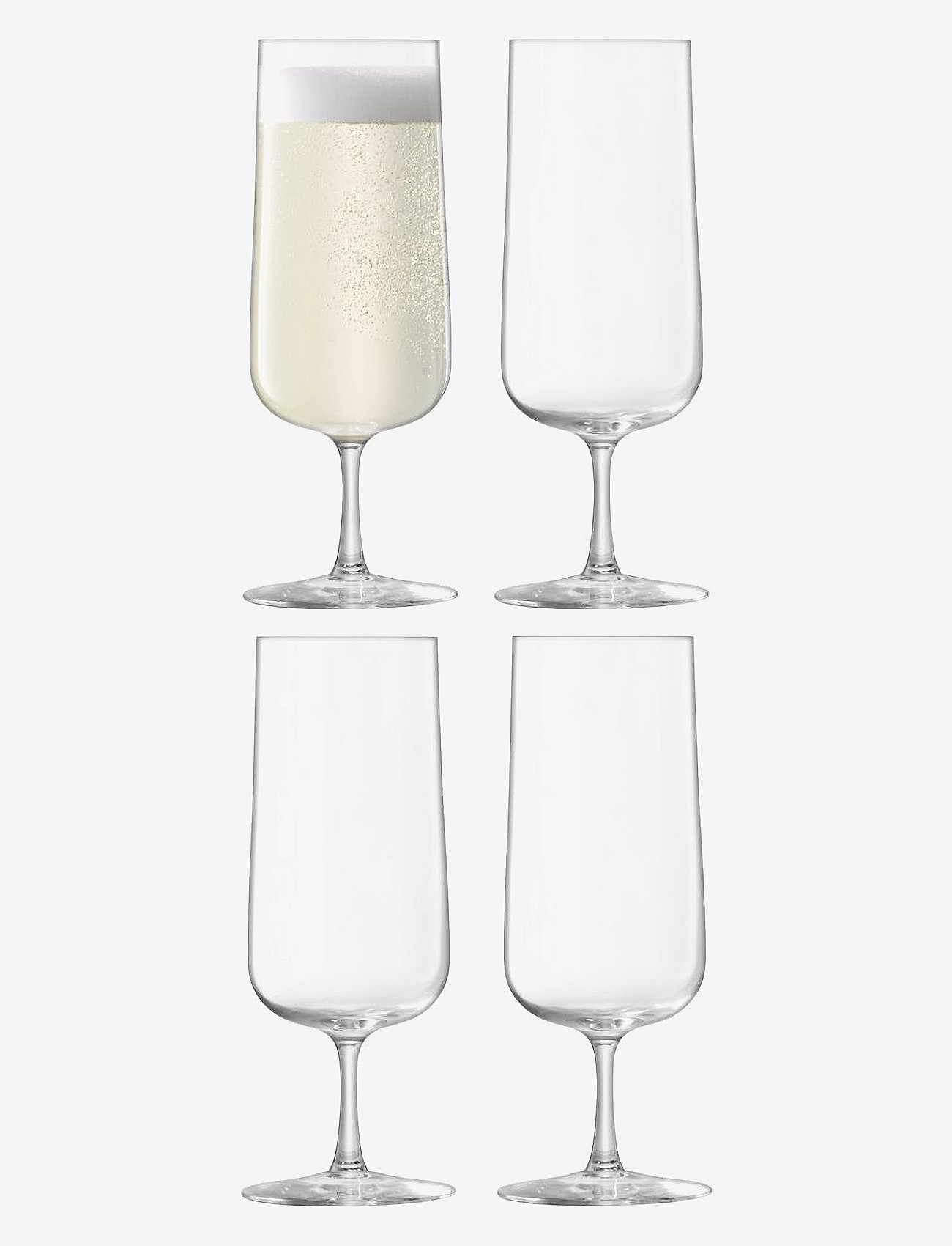 LSA International - Arc Champagne Flute Set 4 - sektgläser - clear - 0