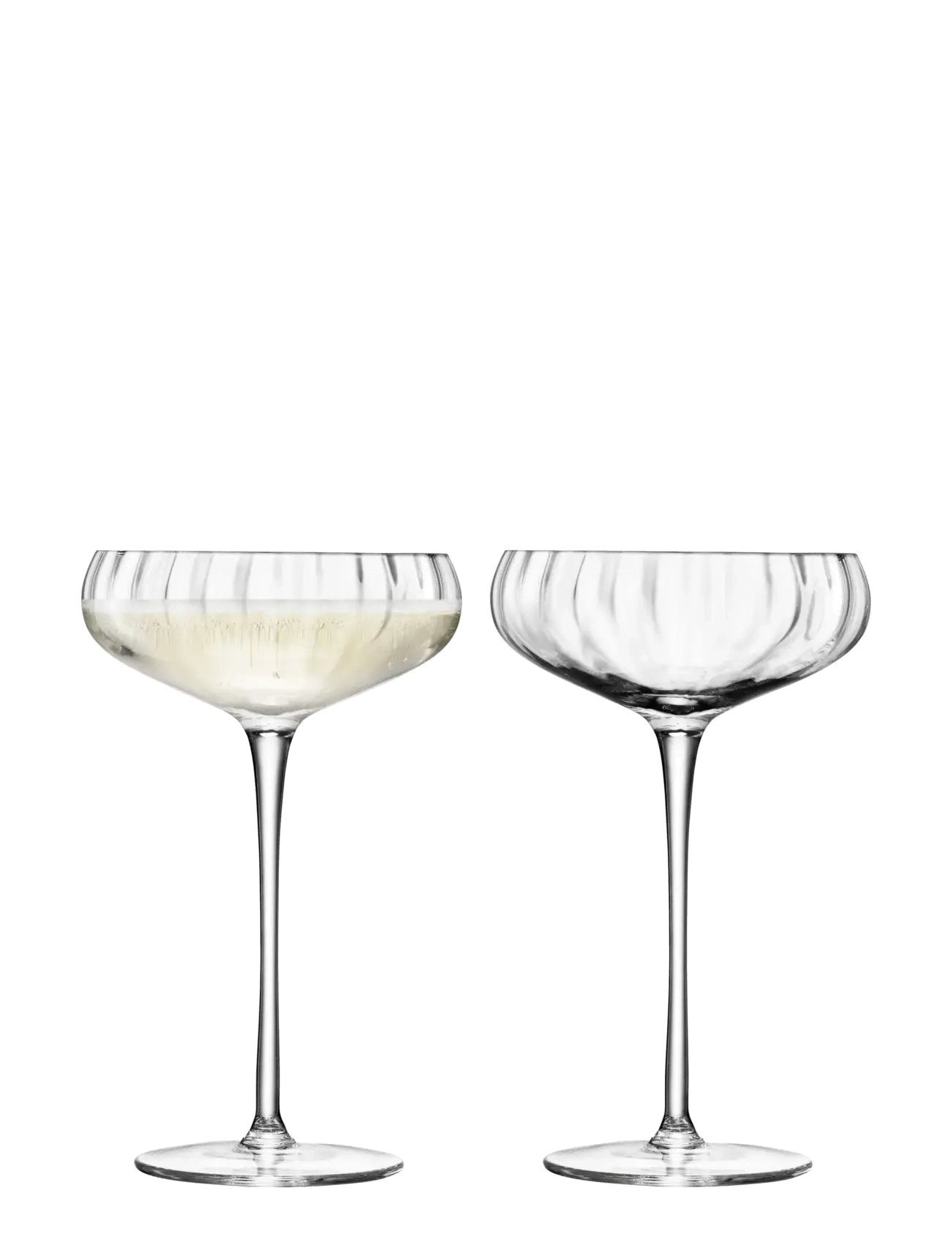 LSA International - Champagne Saucer Aurelia Set 2 LSA - sektgläser - clear - 2