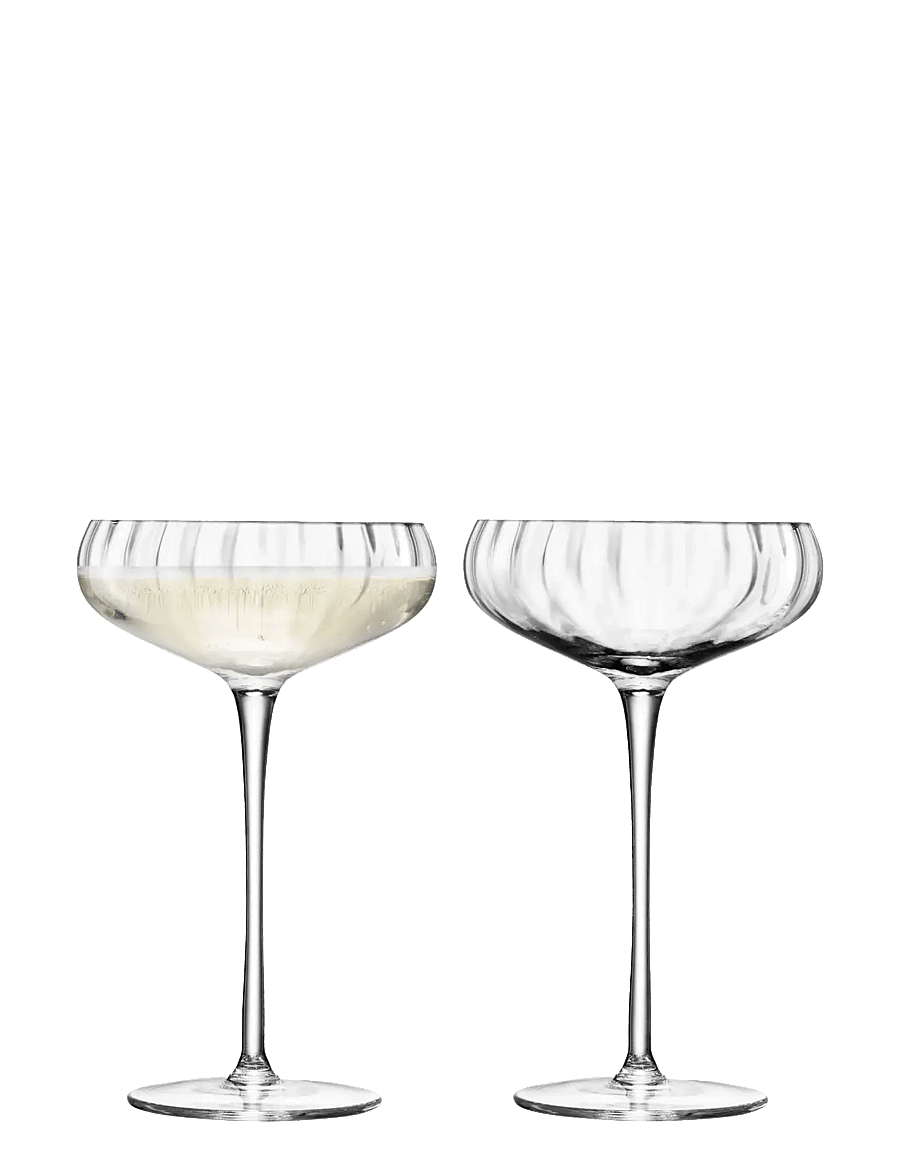 LSA International - Champagne Saucer Aurelia Set 2 LSA - sektgläser - clear - 2