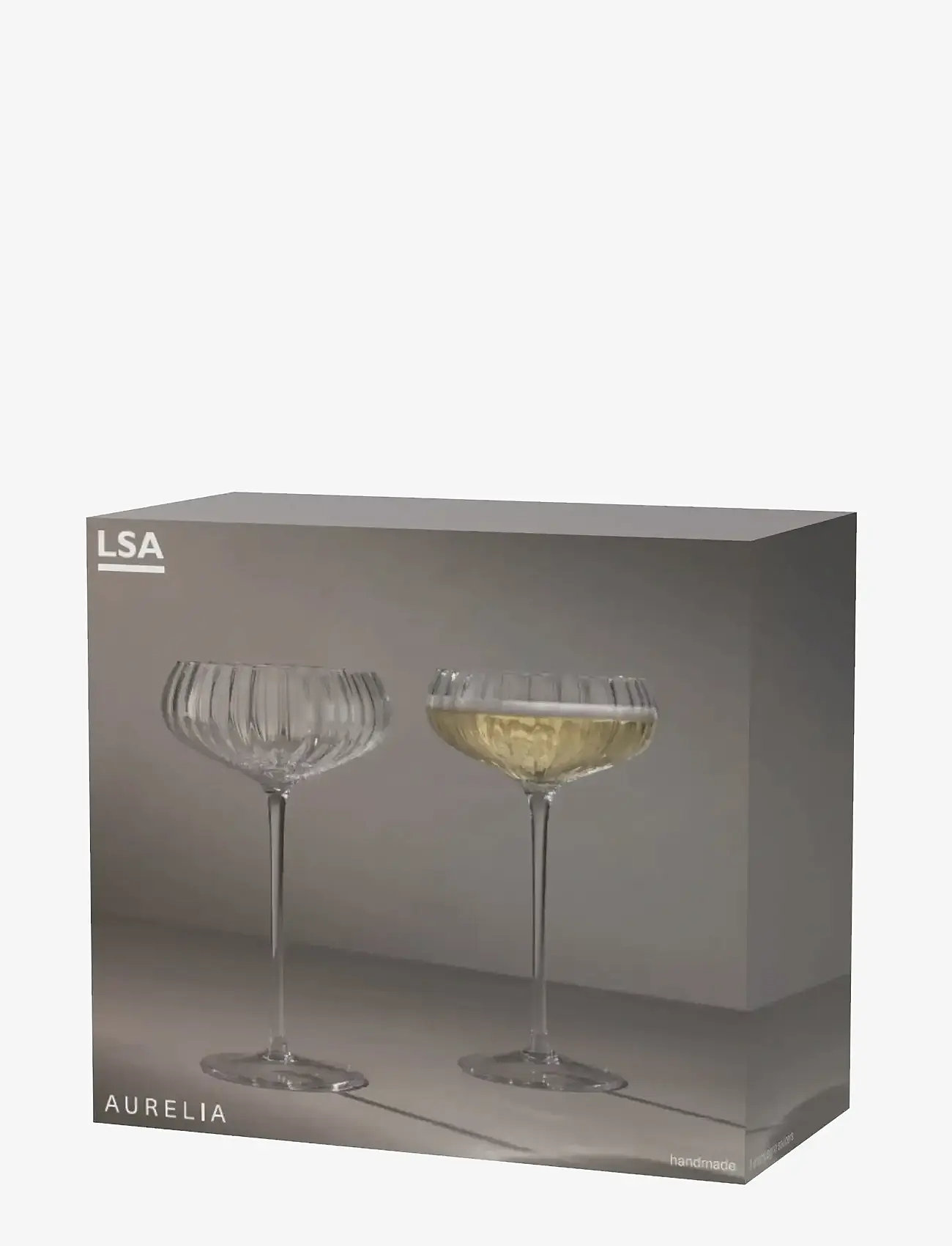 LSA International - Champagne Saucer Aurelia Set 2 LSA - champagne glasses - clear - 3