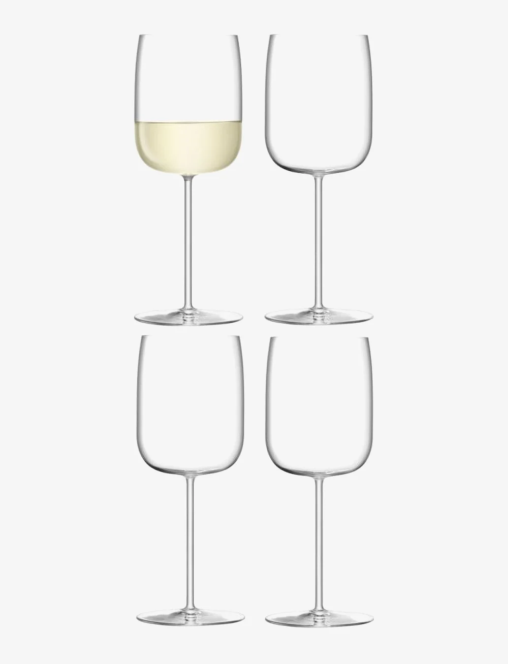 LSA International - Borough Wine Glass Set 4 - weißweingläser - clear - 0