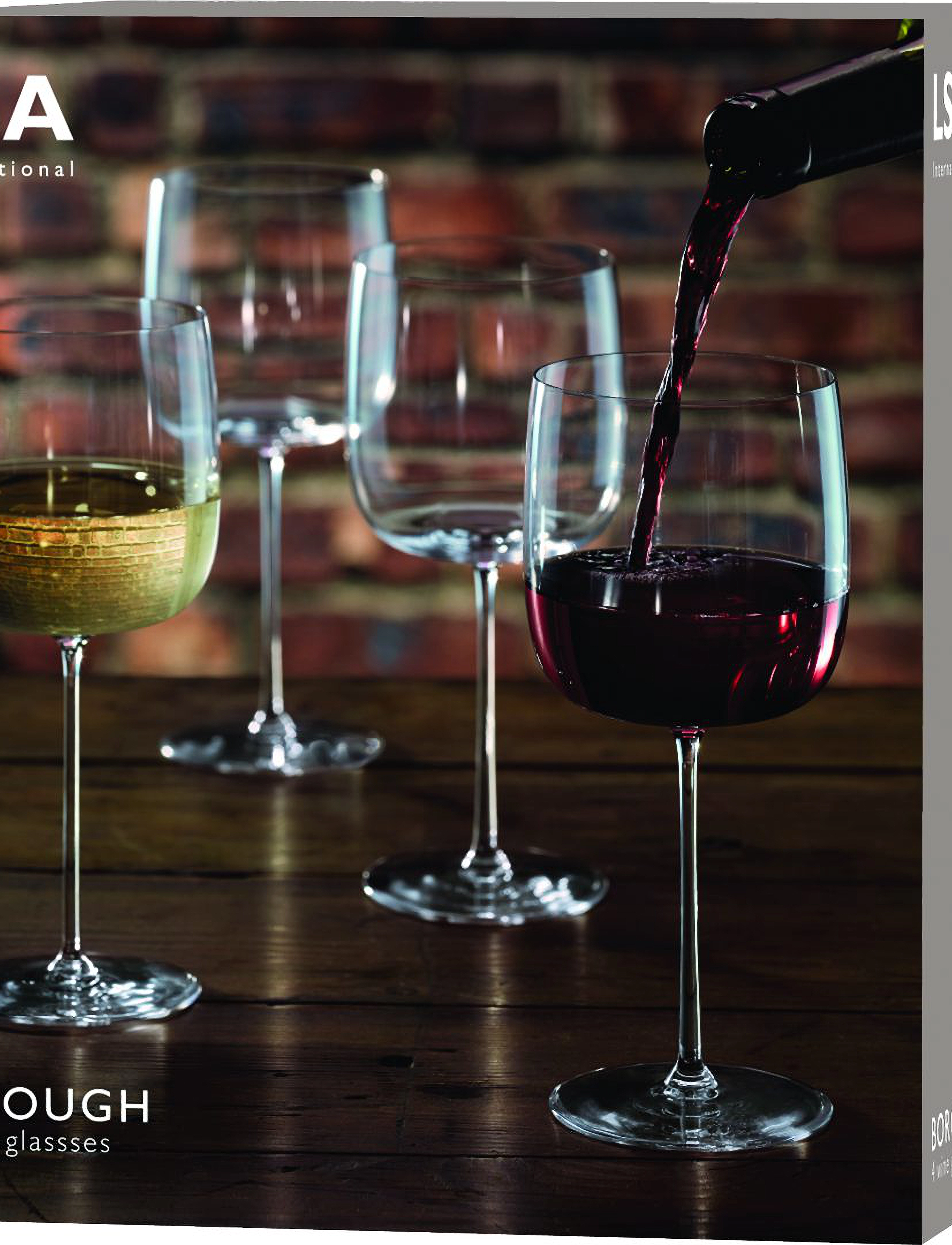 LSA International - Borough Grand Cru Glass Set 4 - kieliszki do czerwonego wina - clear - 4