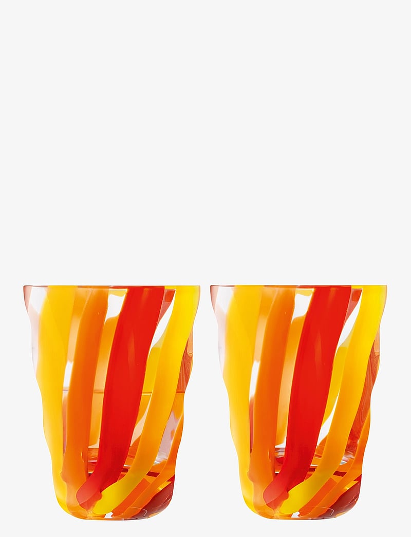 LSA International - Dricksglas Folk Orange/Red/Yellow Set 2 LSA - osta hinna alusel - orange/rÖd/gul - 1