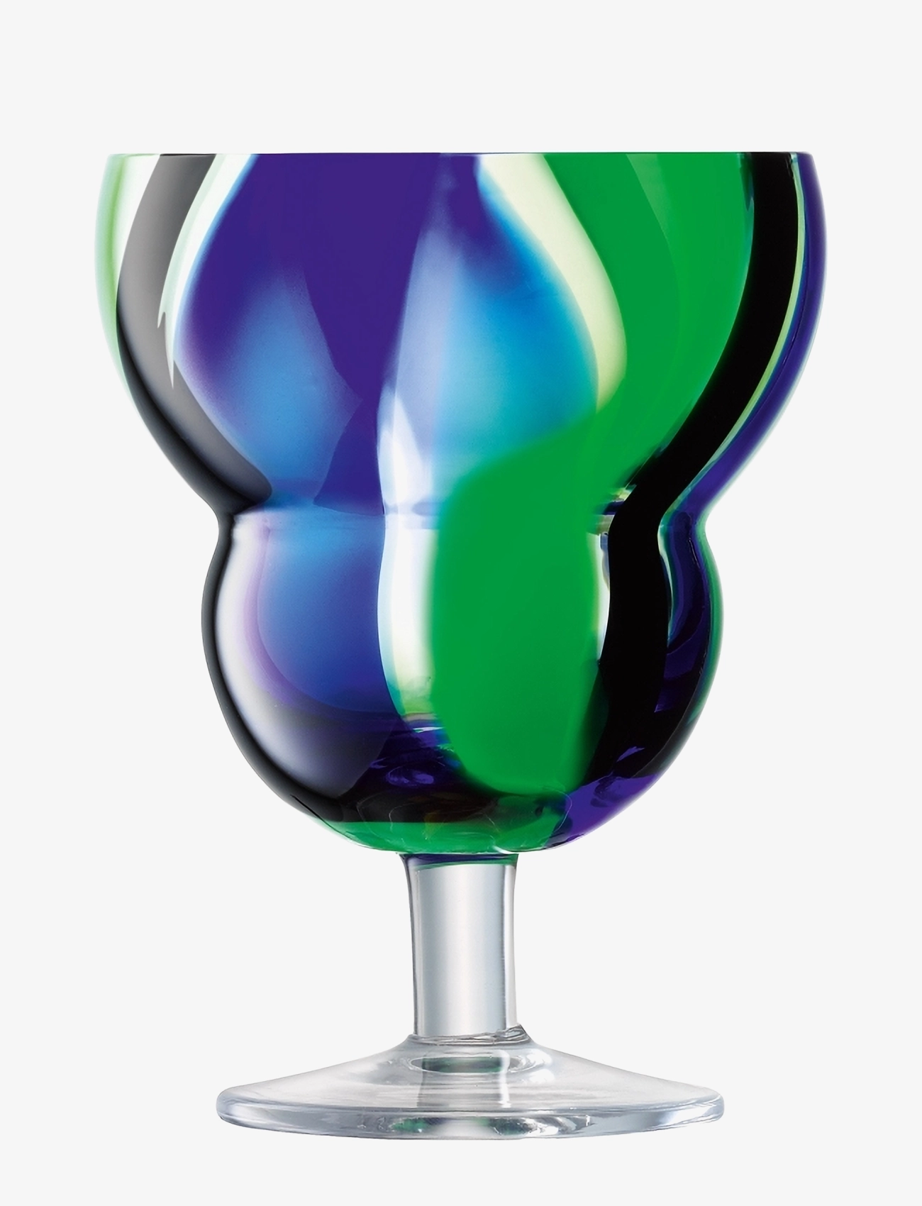 LSA International Vinglas Folk Black/Blue/Green Set 2 LSA - LSA International - SVART/BLÅ/GRÖN / multi