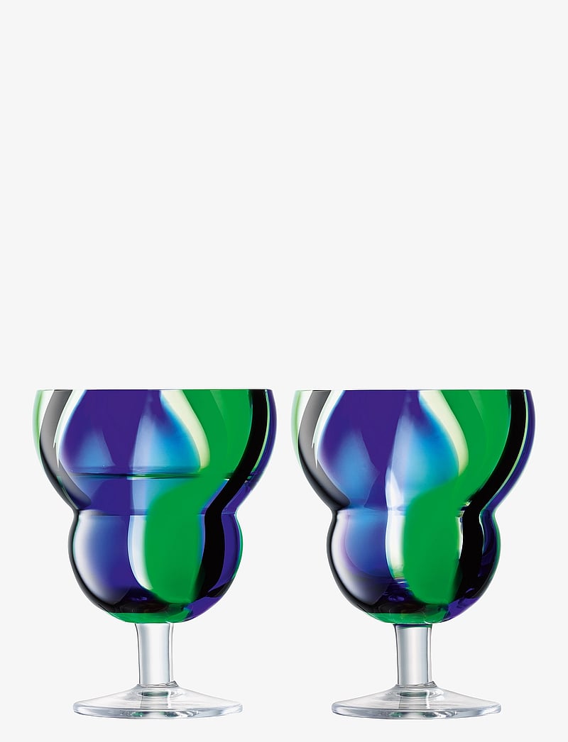 LSA International - Vinglas Folk Black/Blue/Green Set 2 LSA - valge veini pokaalid - svart/blÅ/grÖn - 1