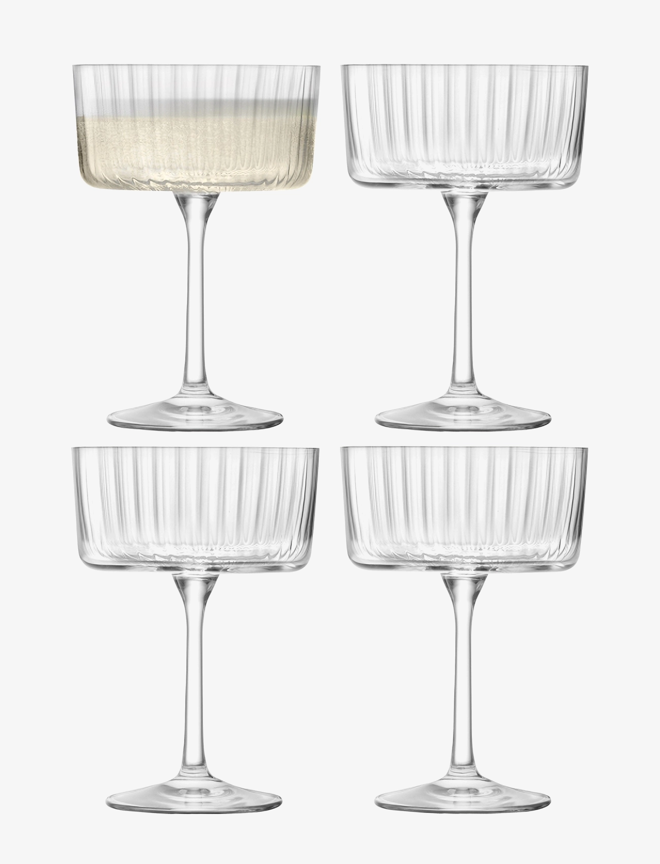 LSA International Cocktail-/Champagneglas Gio Line, 4-Pak, Champagneglas, Nude, Str: 23 CL