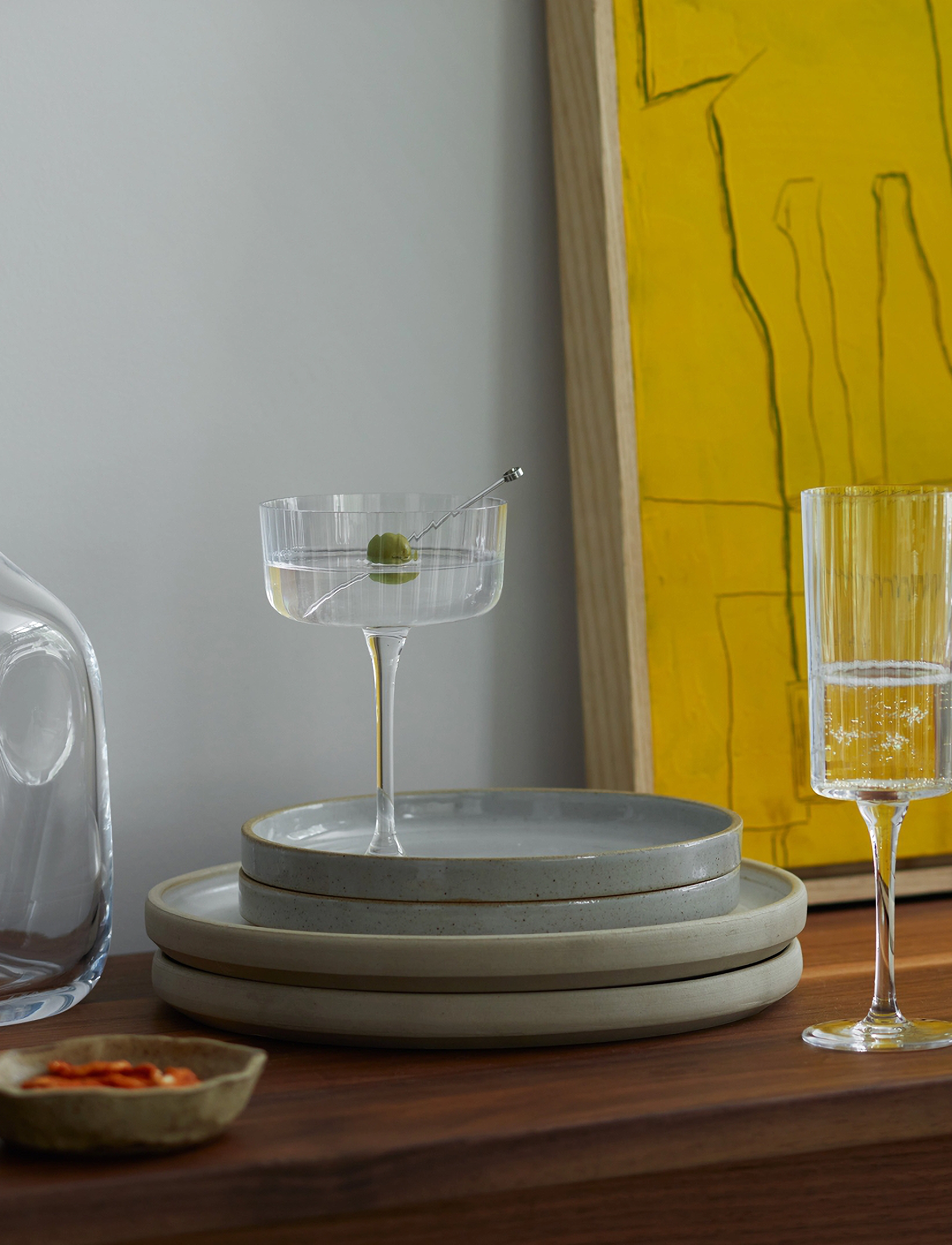 LSA International Cocktail-/Champagneglas Gio Line, 4-Pak, 23 CL, Nude, Glas > Champagneglas, Unisex