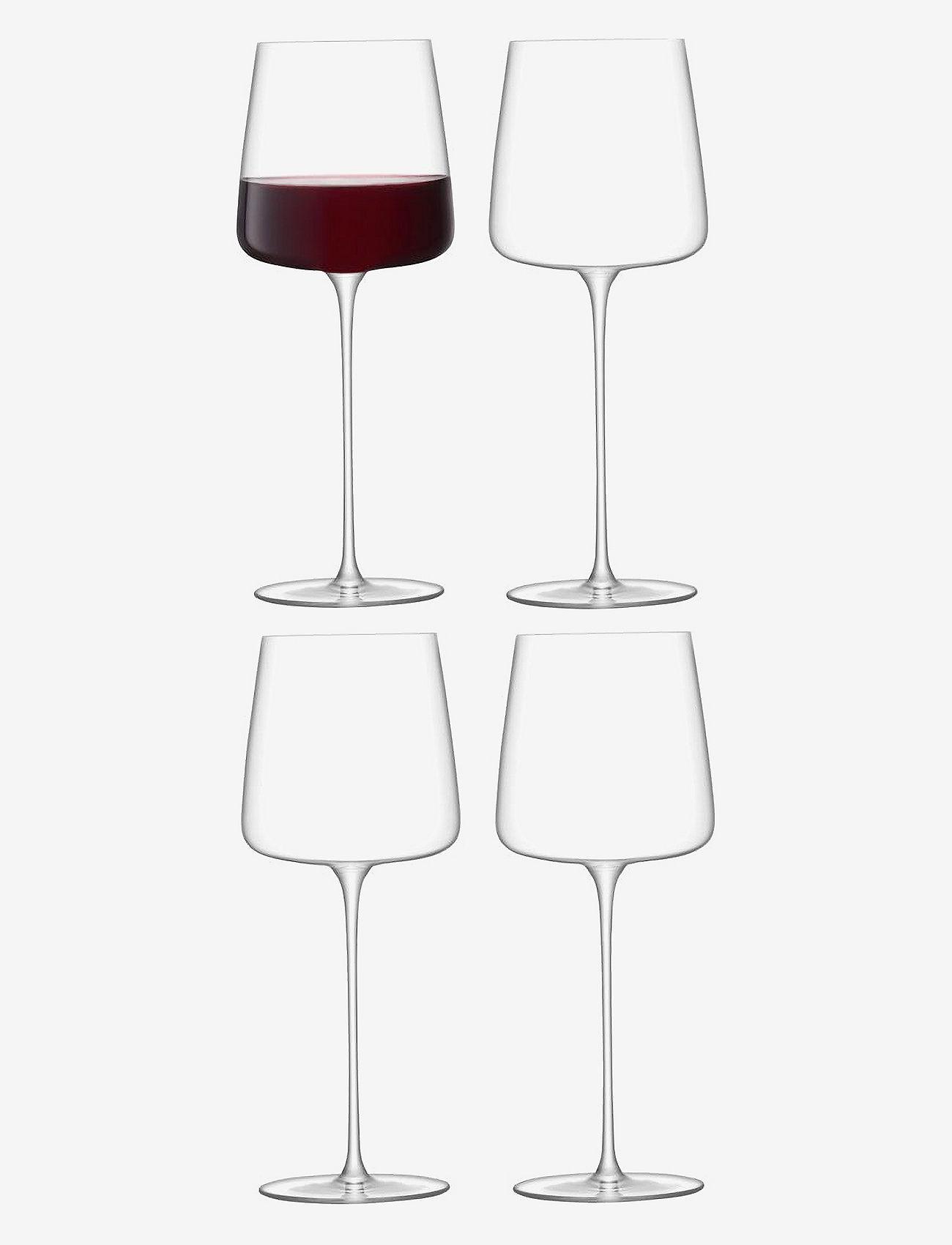 LSA International - Metropolitan Grand Cru Glass Set 4 - rødvinsglas - clear - 0